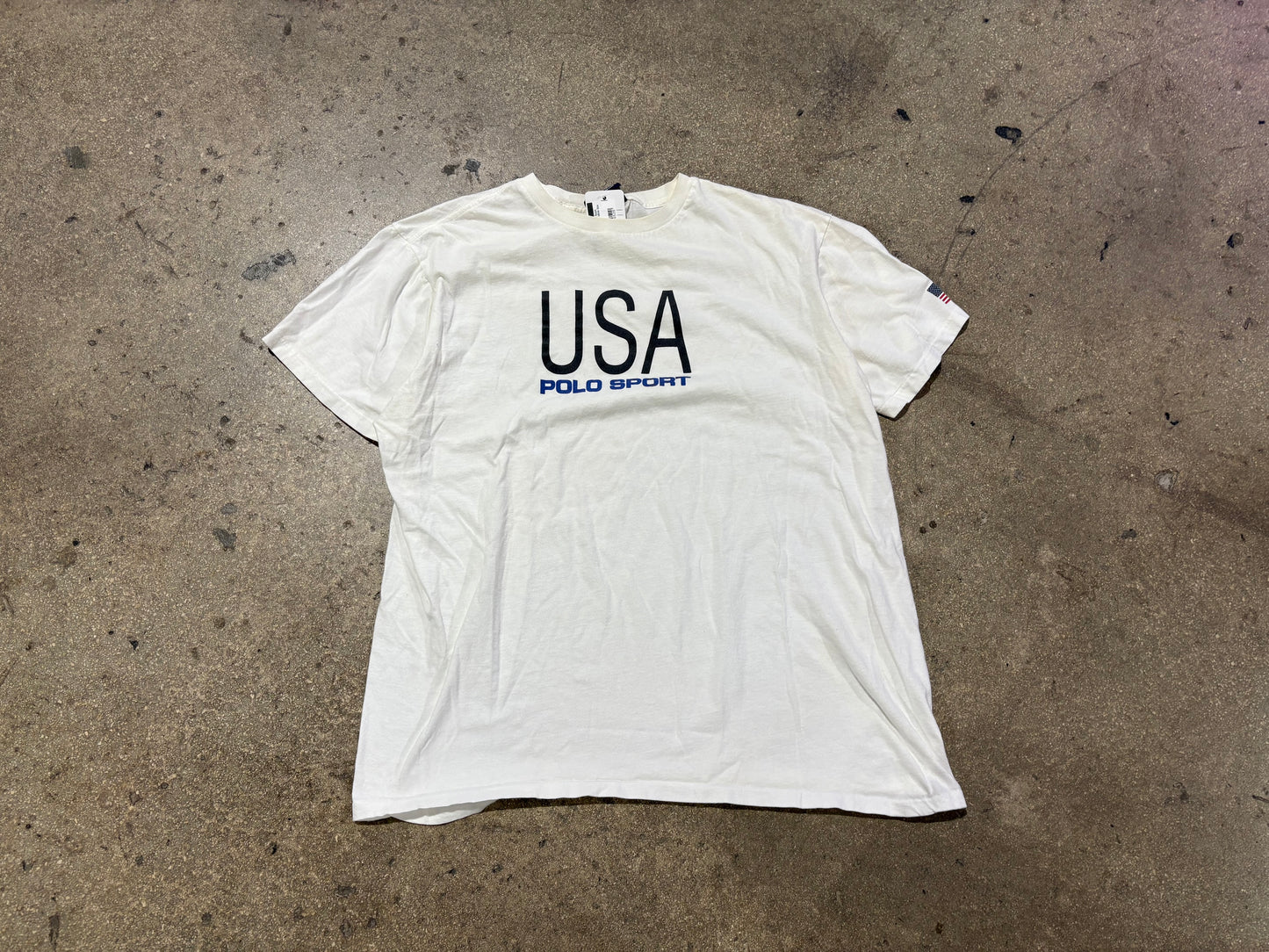 USA Polo Sport Ralph Lauren Tee - White Size Large