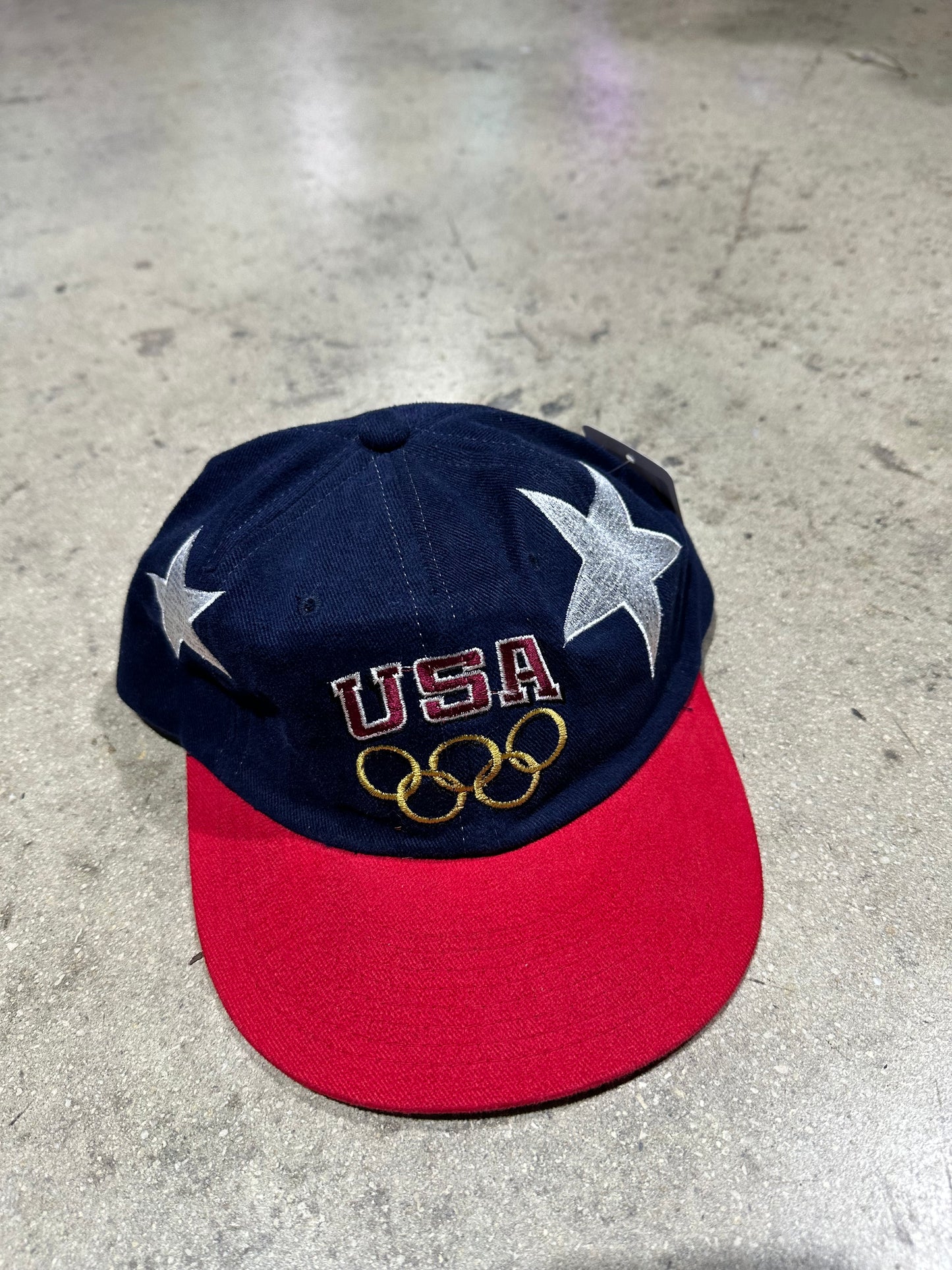 USA Olympic Rings Stars Hat - Navy