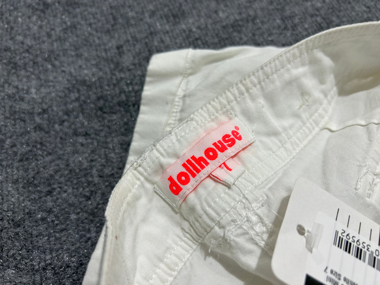 Dollhouse Micro Mini Shorts - White Size 7