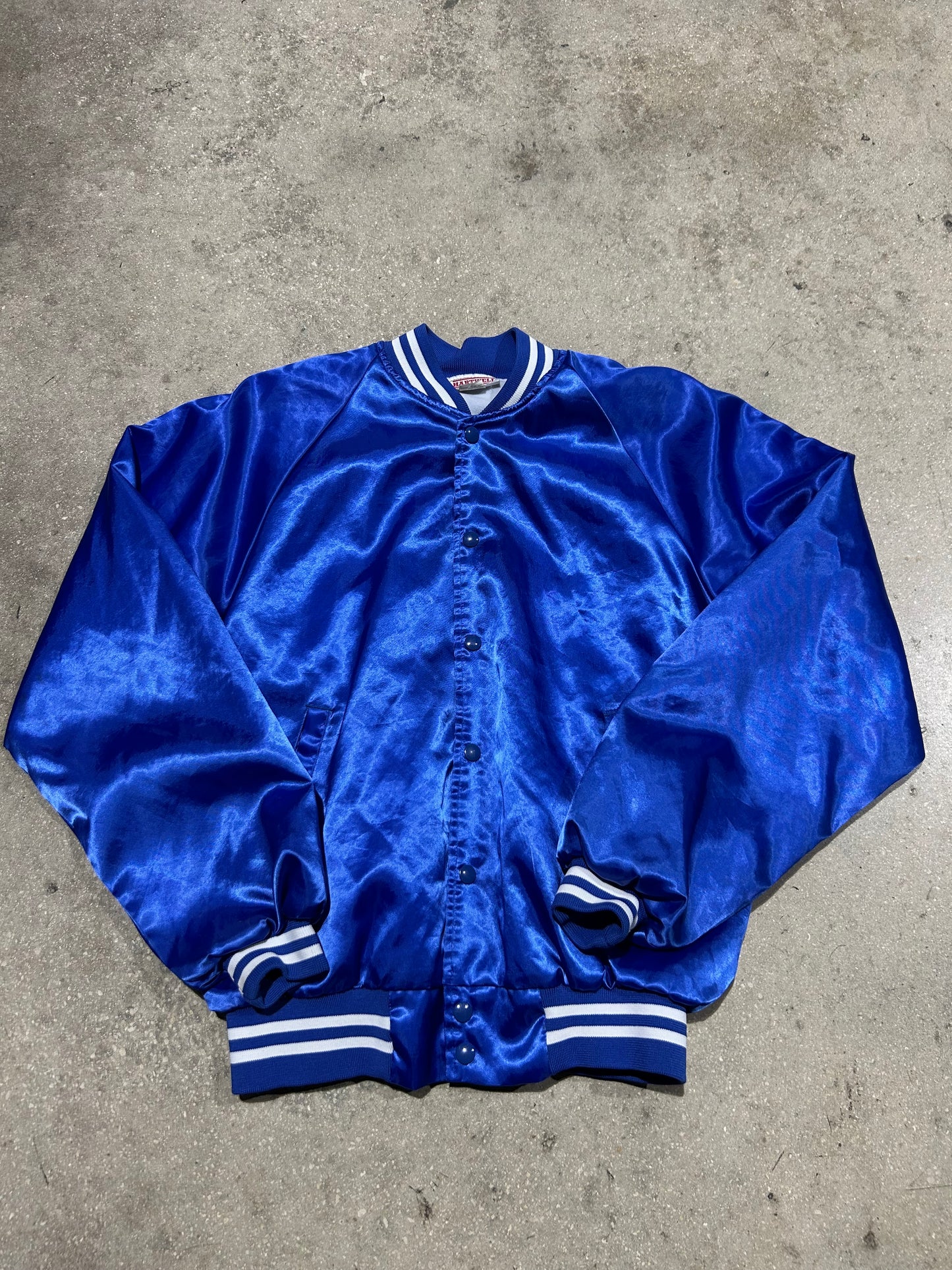Hartwell Satin Jacket - Blue Size Medium (CON)