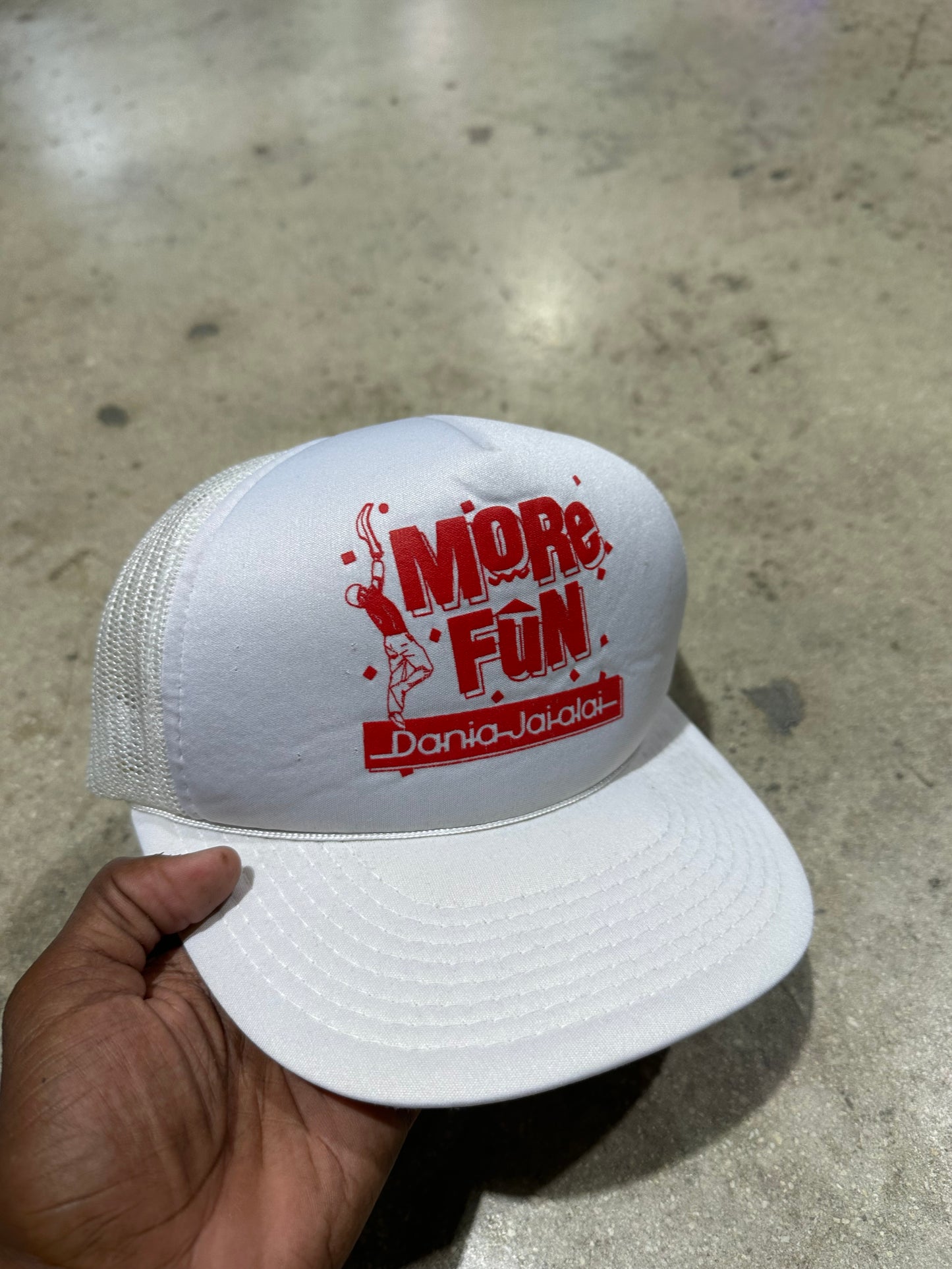 Dania Jai-Alai More Fun Snapback - White
