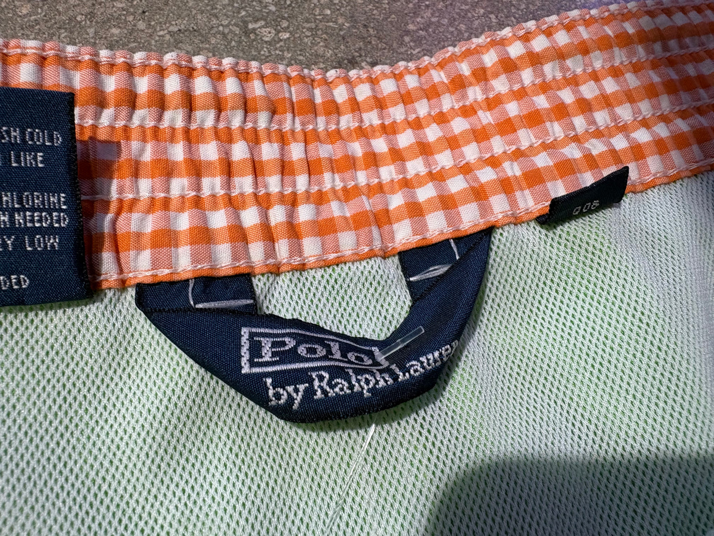 Polo Ralph Lauren Baggy Swim Shorts - Neon Green Size Large