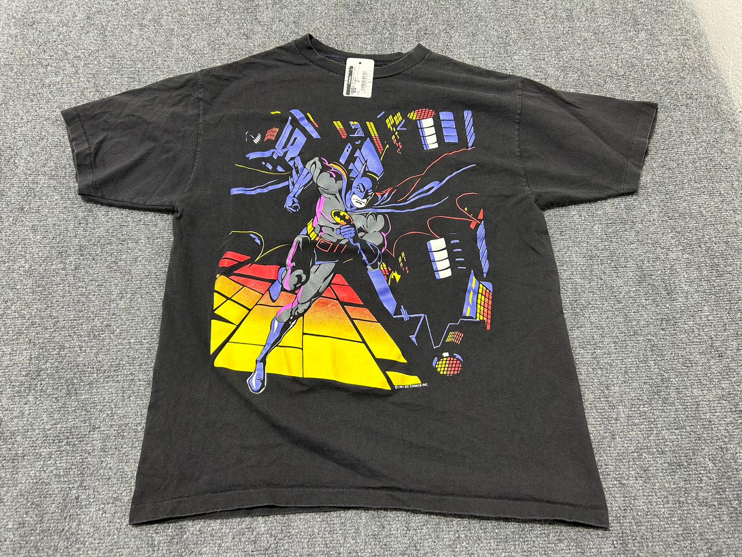 1991 Batman Tee - Black Size Large