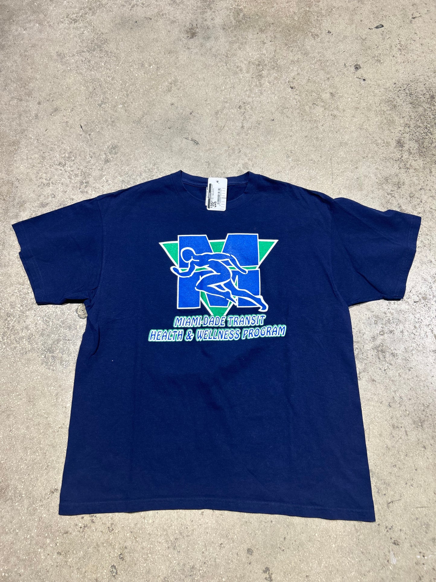 Miami Dade Transit Health Tee - Navy Size XL