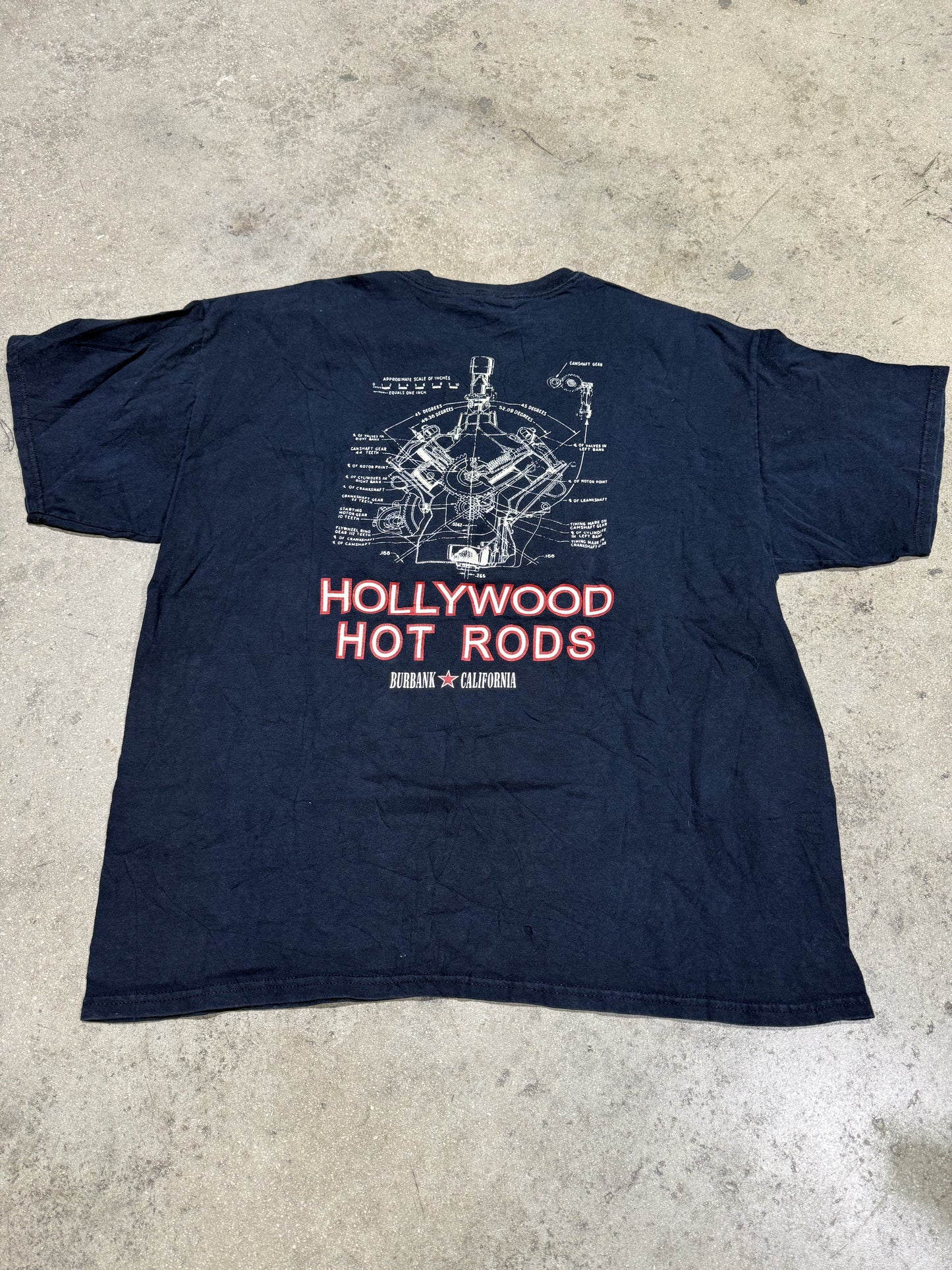 Hollywood Hot Rods Burbank California - Black Size XL