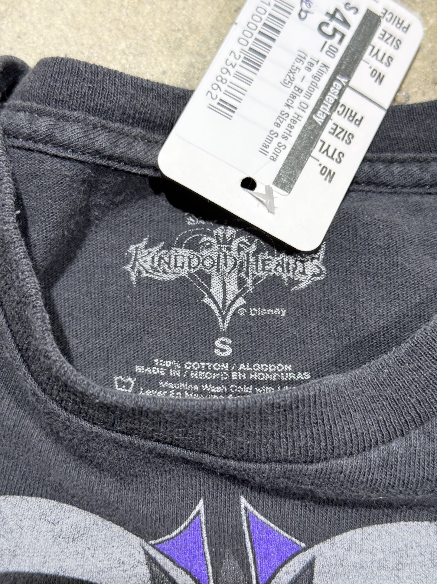 Kingdom Of Hearts Sora Tee - Black Size Small