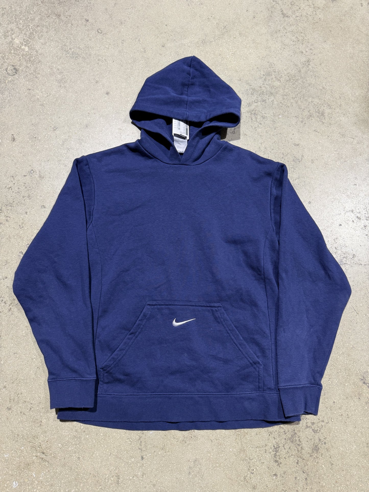 Nike Center Swoosh Pocket Hoodie - Navy Size Large