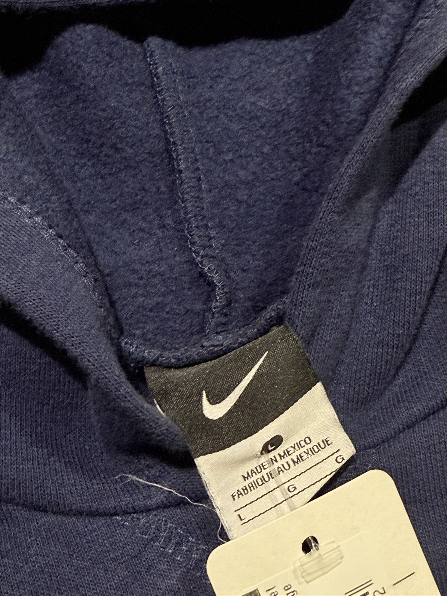 Nike Center Swoosh Pocket Hoodie - Navy Size Large