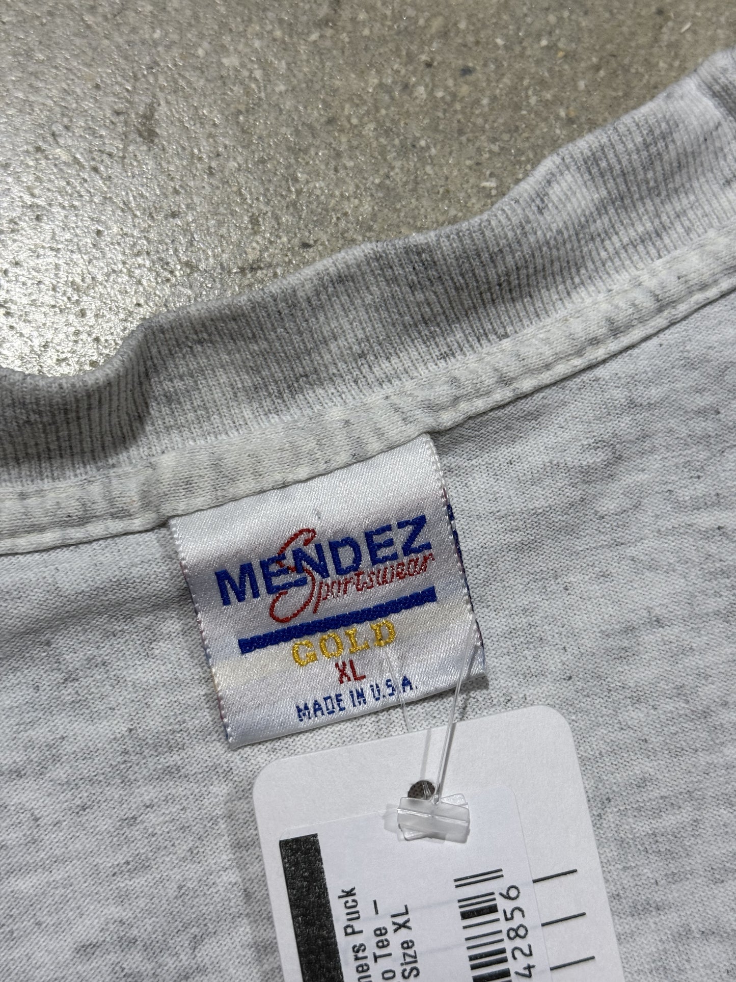 Florida Panthers Puck Shadow Logo Tee - White/Navy Size XL