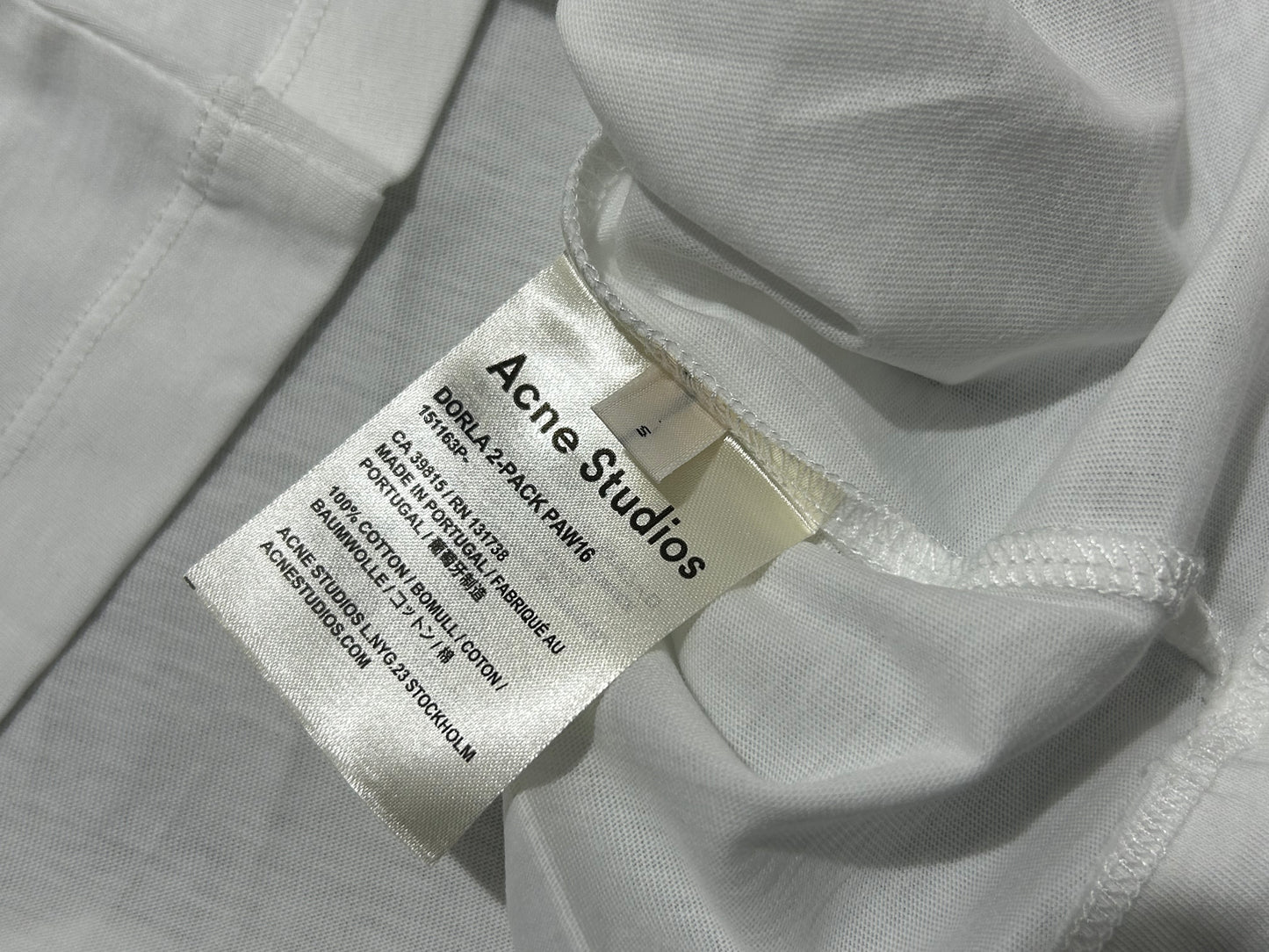 Acne Studios Baby Tee - White Size Small(con)
