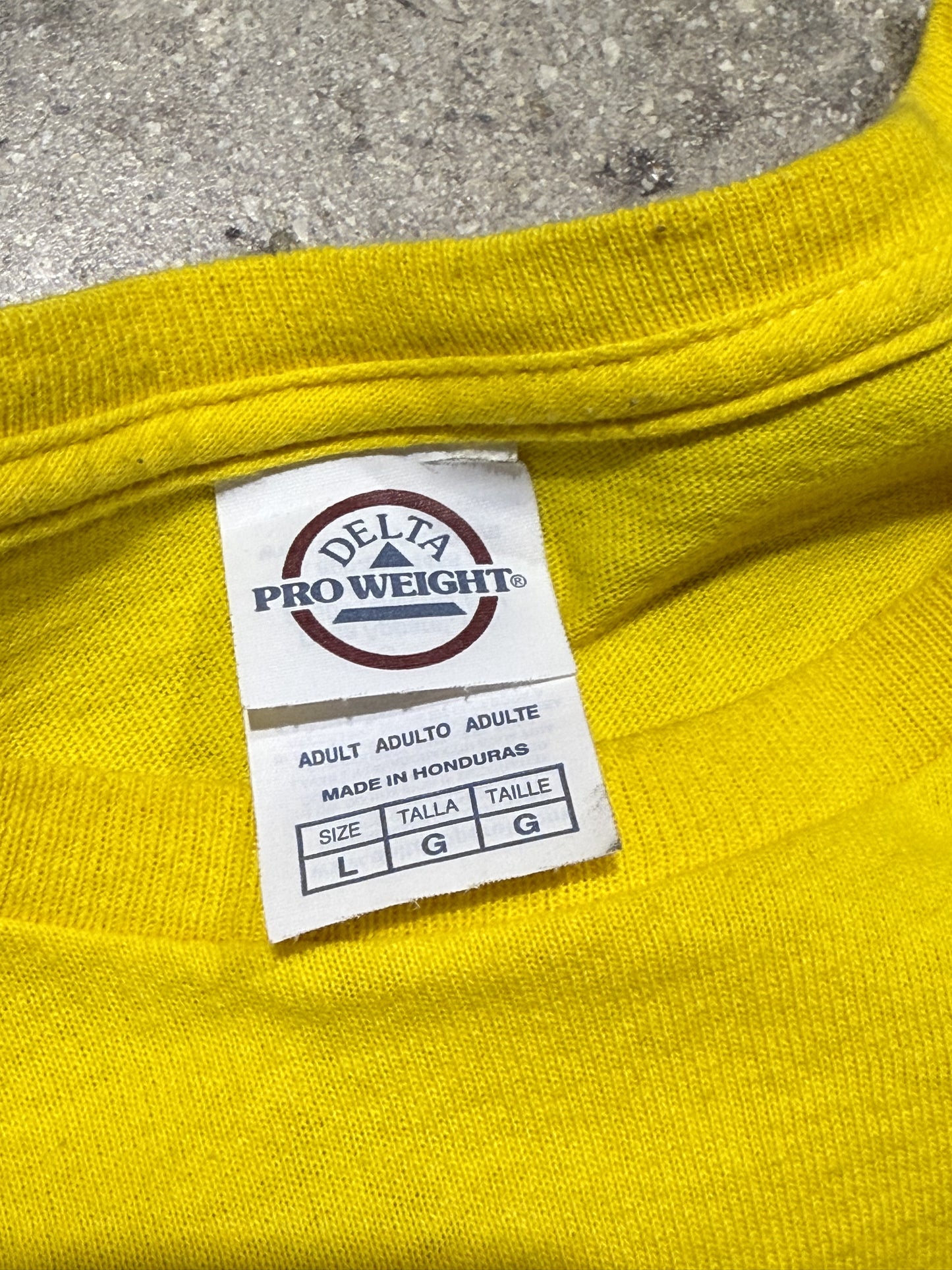 Hell , Grand Cayman University Of Hell Graduate Tee - Yellow Size Large