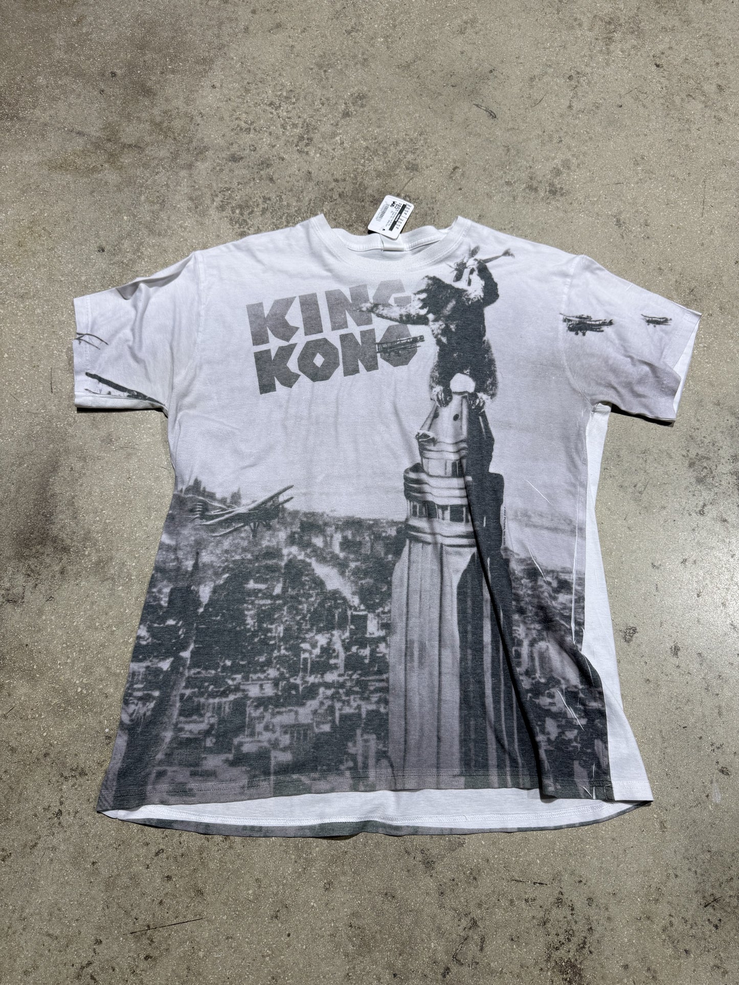 King Kong Top Of The Tower Tee - White Size XXL