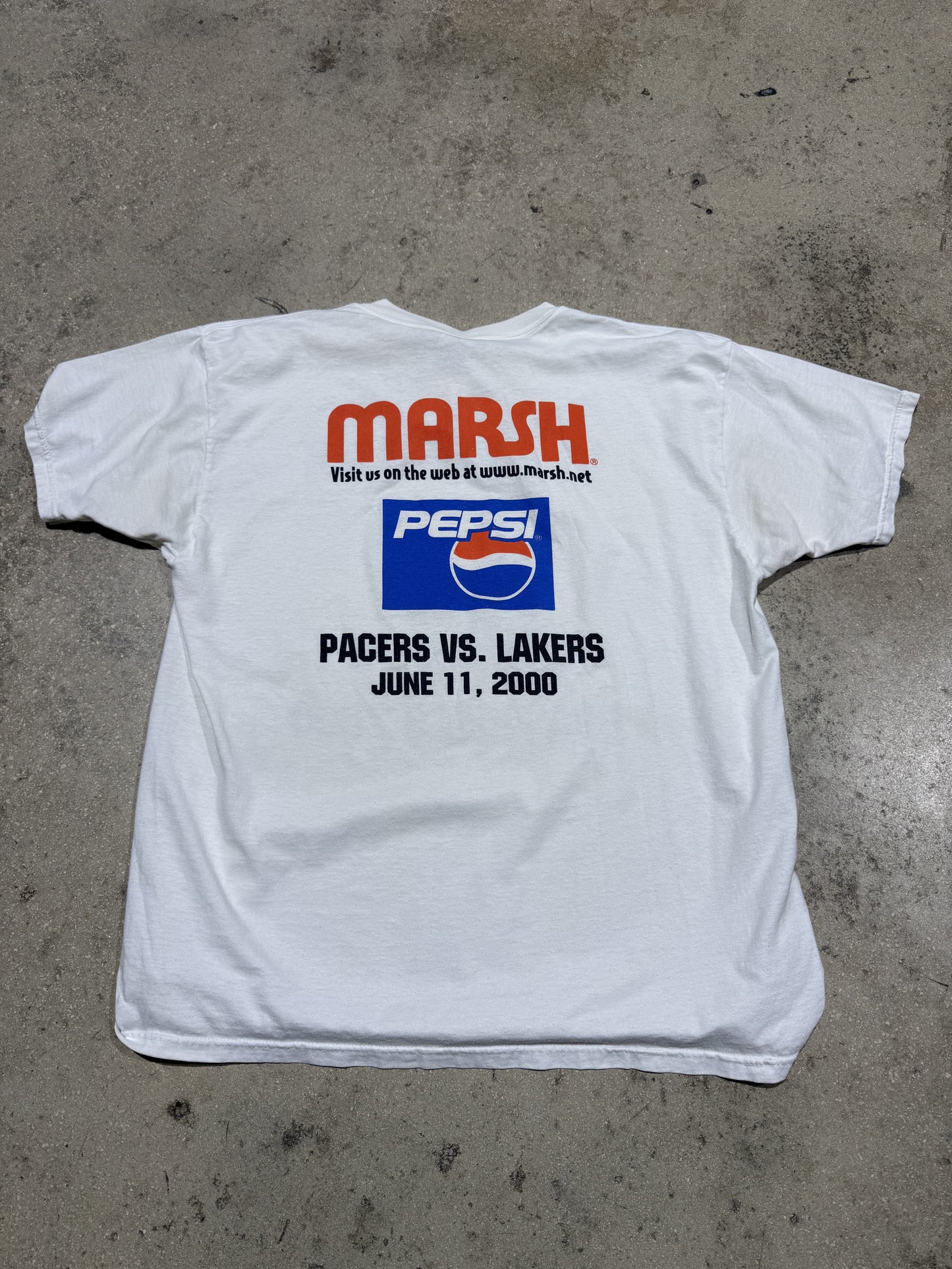 2000 Indiana Pacers We Love Out NBA Finals Tee - White Size XL