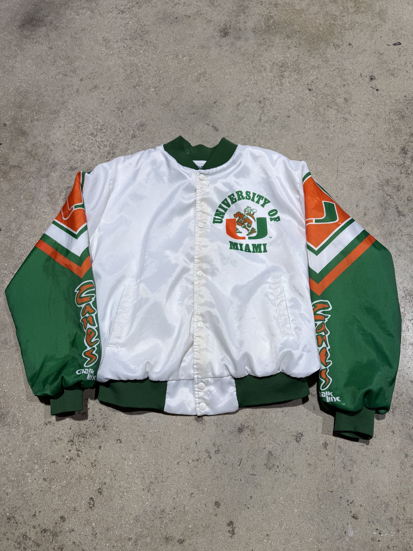 Chalk Line Miami Hurricanes Fanimation Jacket - White Size XL