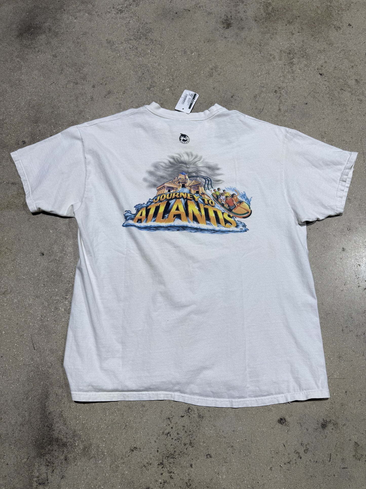Sea World Journey To Atlantis Mullet Tee - White Size XL