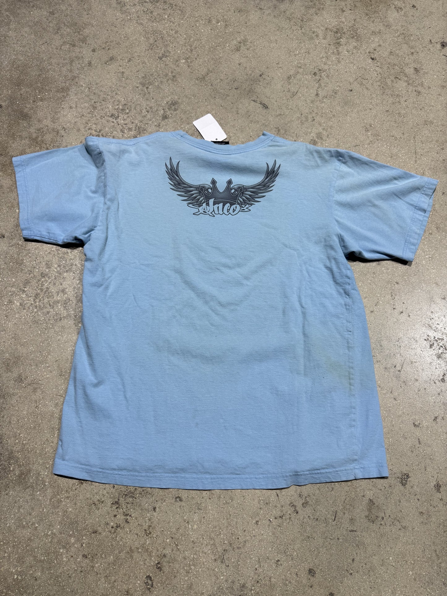 JNCO 8 Ball Tee - Baby Blue Size Large