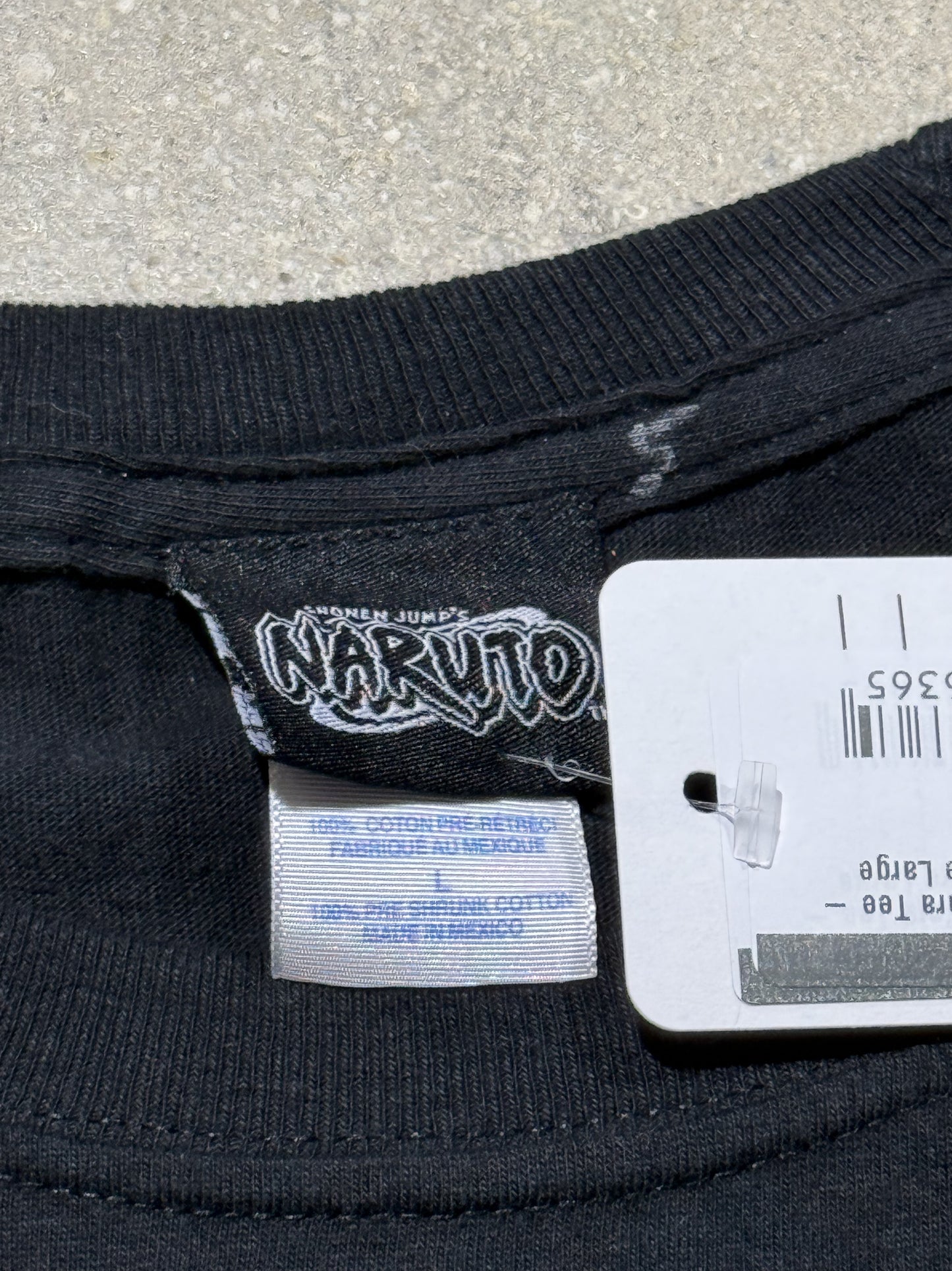 Naruto Gara Tee - Black Size Large