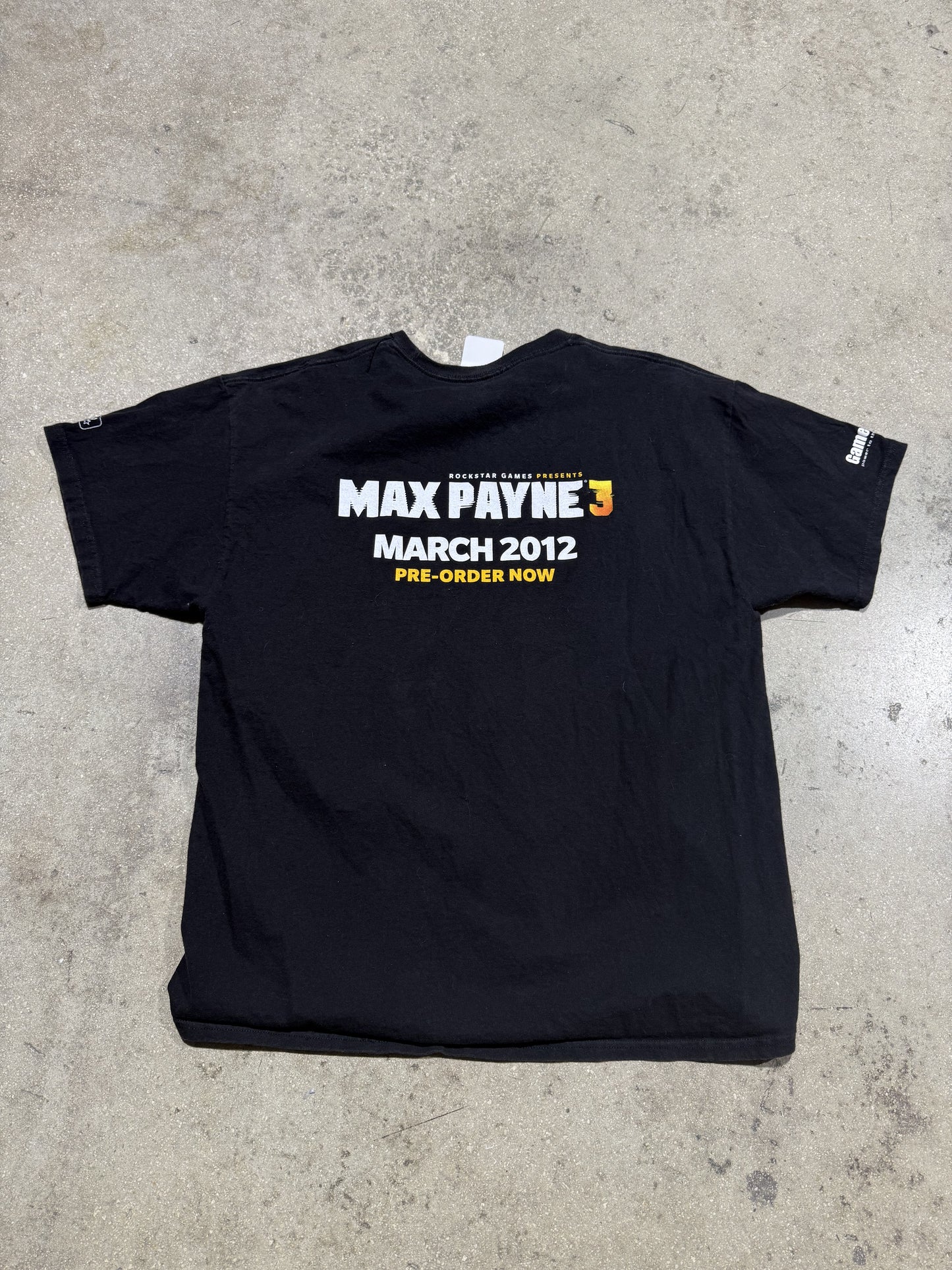 2012 Max Payne 3 Tee - Black Size XL