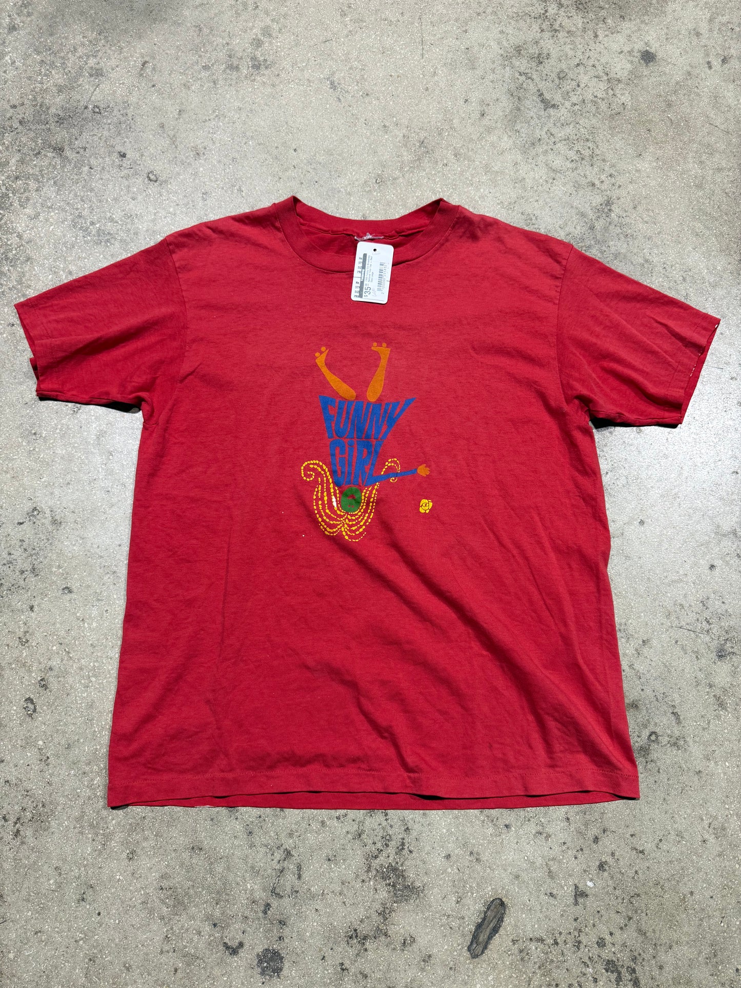 1988 Funny Girl Broadway National Tour Tee - Red Size Large