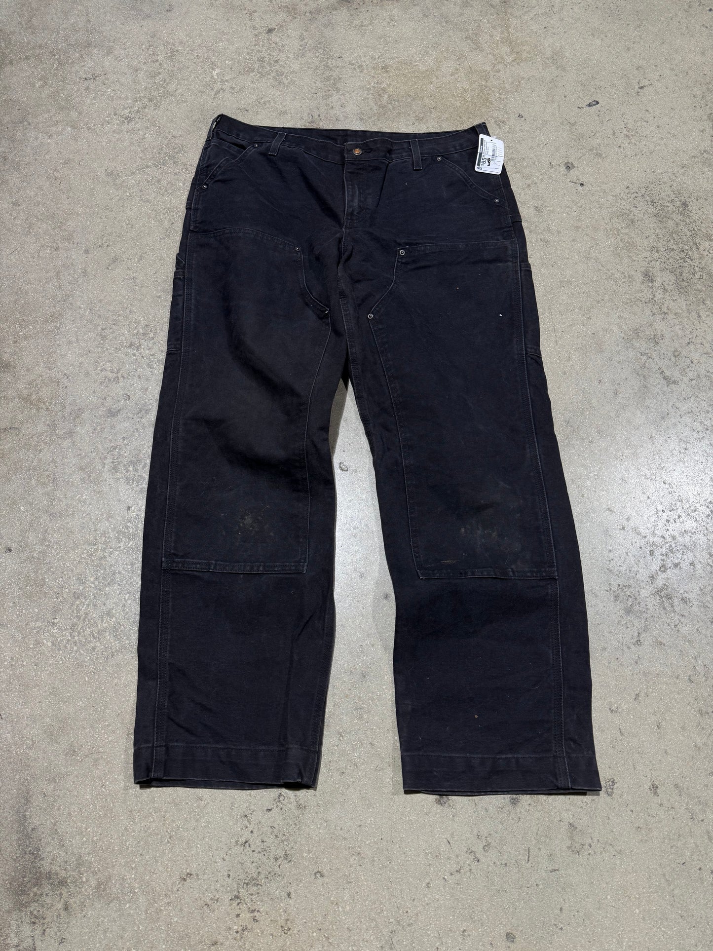 Women's Carhartt Double Knee Carpenter Pants - Black Size 14