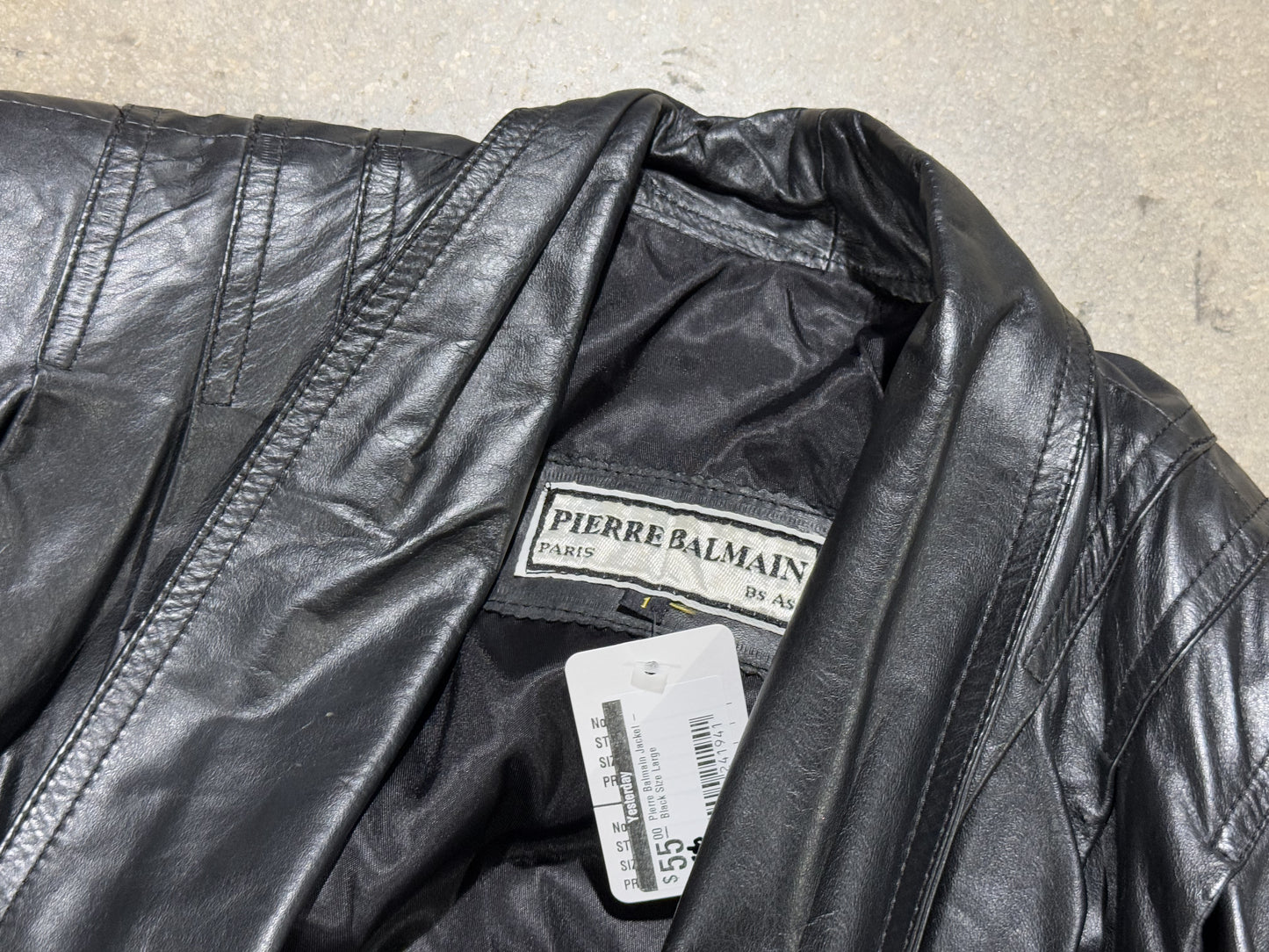 Pierre Balmain Jacket - Black Size Large