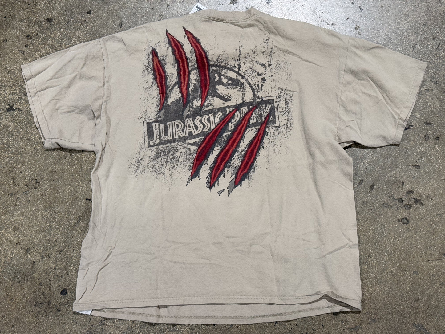 Universal Studios Jurassic Park River Adventure Tee - Khaki Size XL