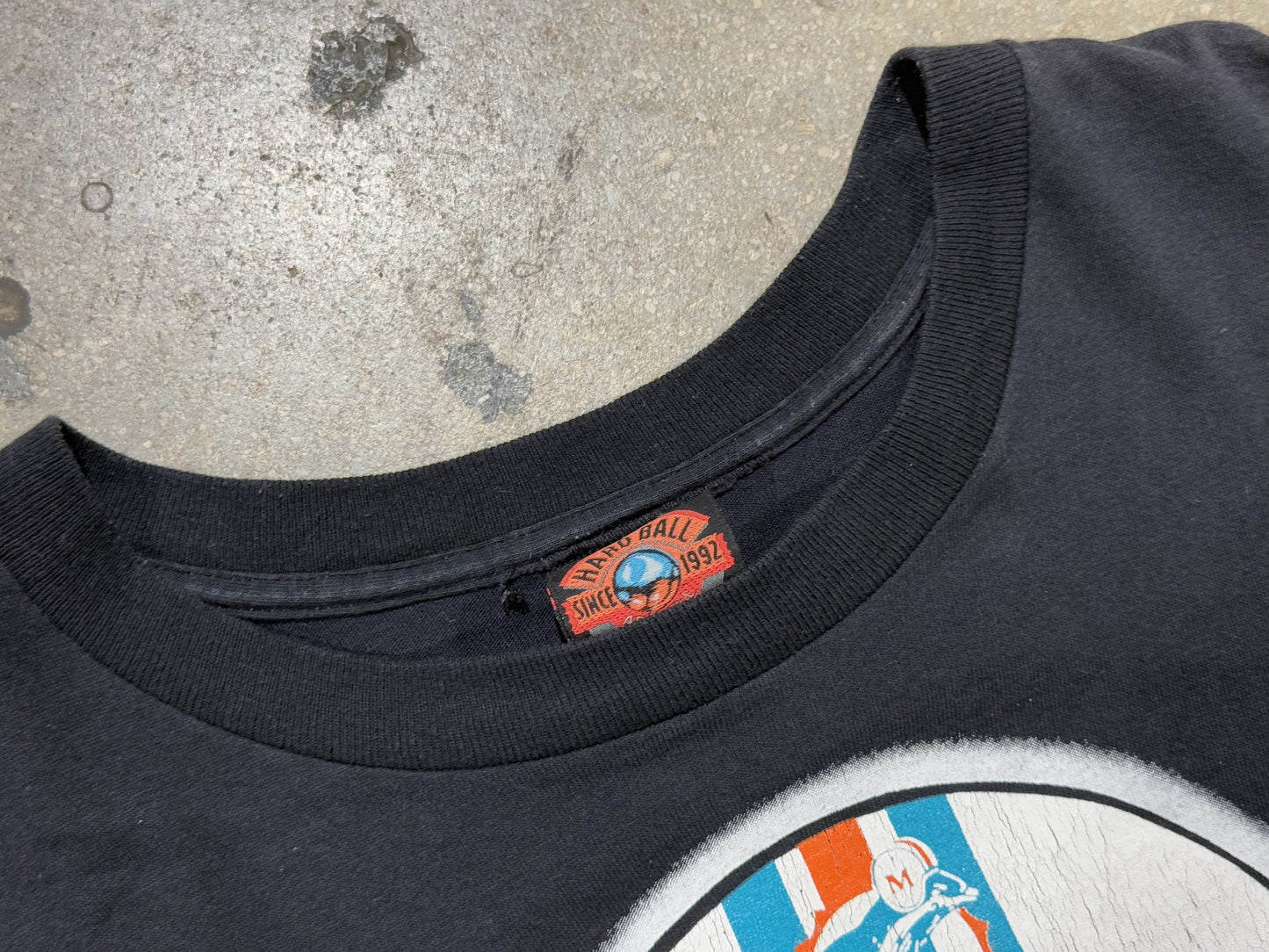 1994 Miami Dolphins Headbangers World Tour Tee - Black Size XL