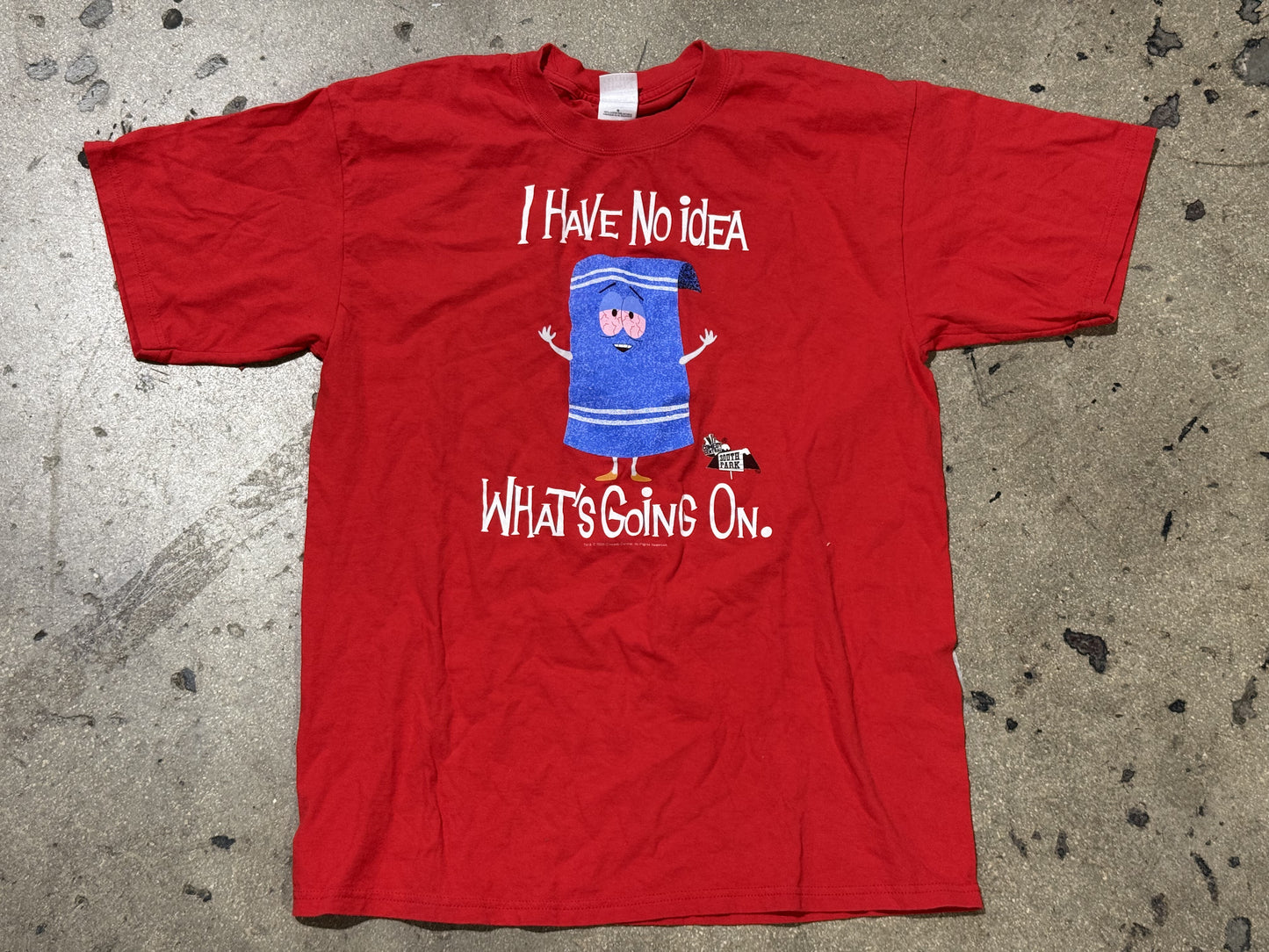2003 South Park Towlie Tee - Red Size Large