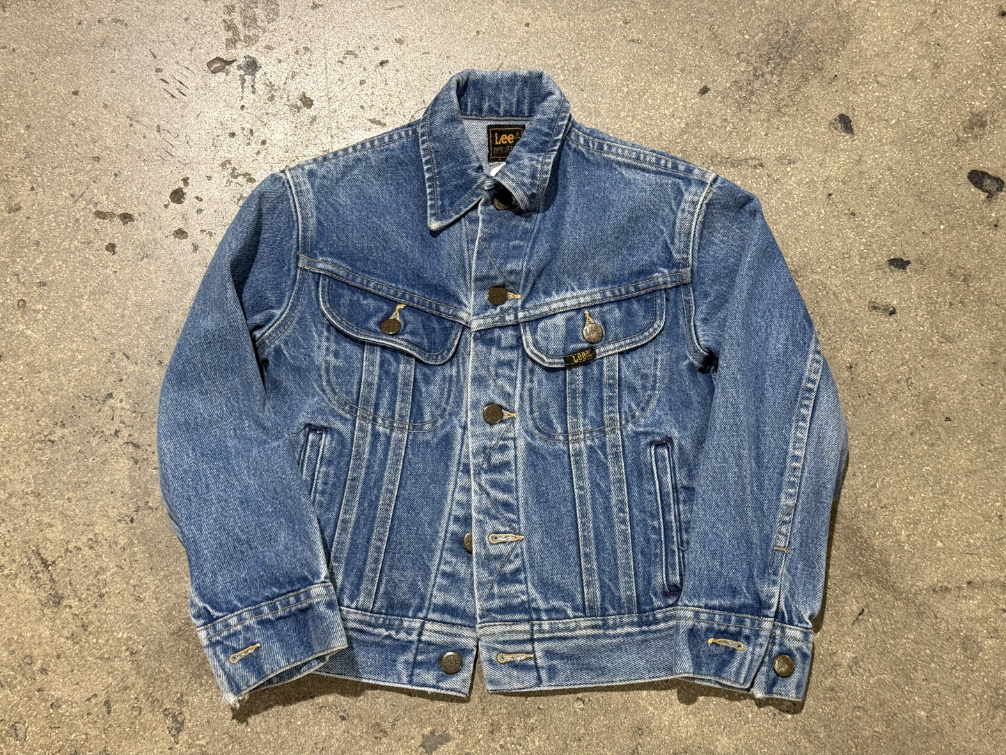 Womens 80s Lee Denim Jacket Size XS