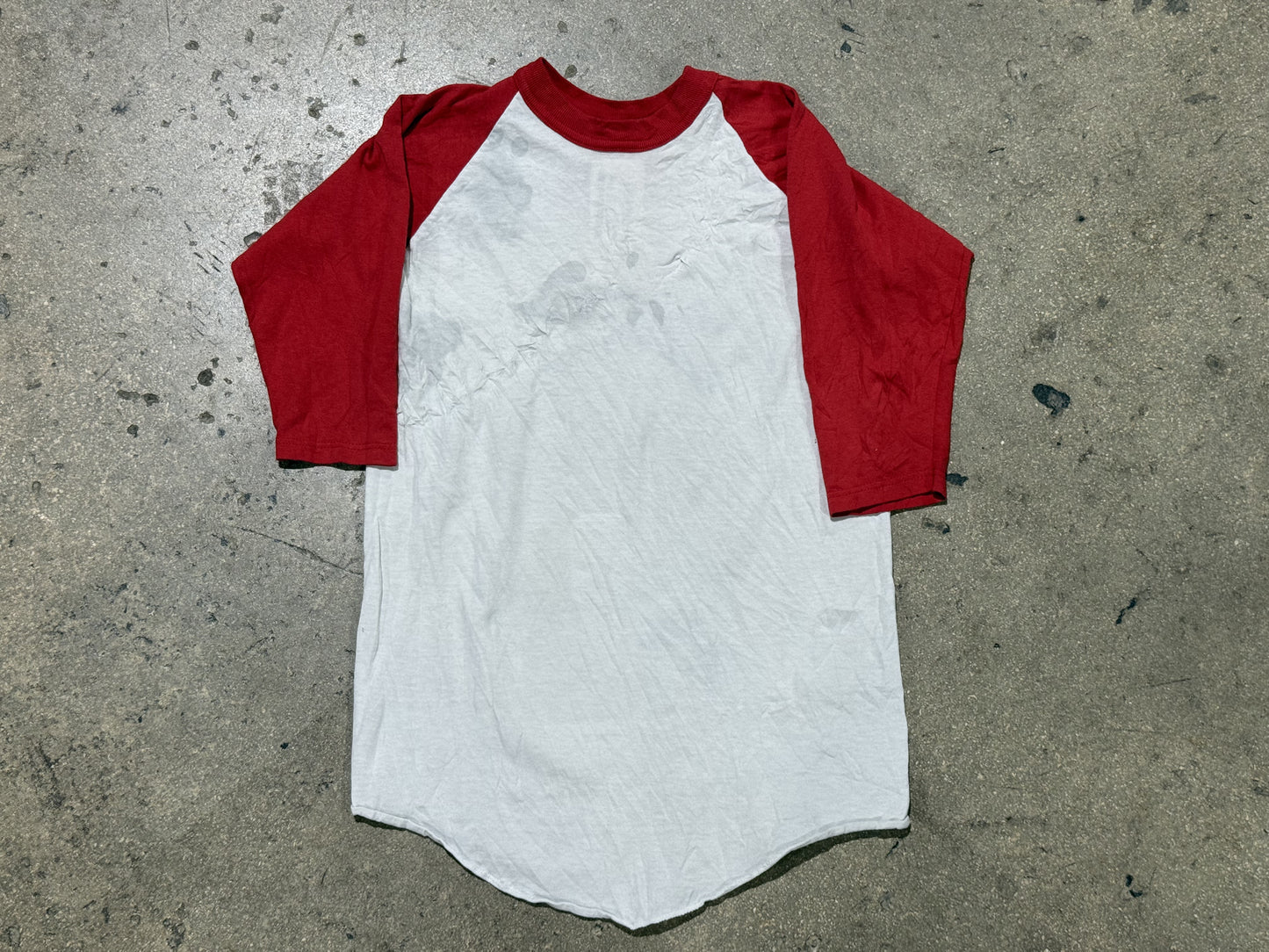 Womens Chanel Skull Raglan Top - White/Red Size Large