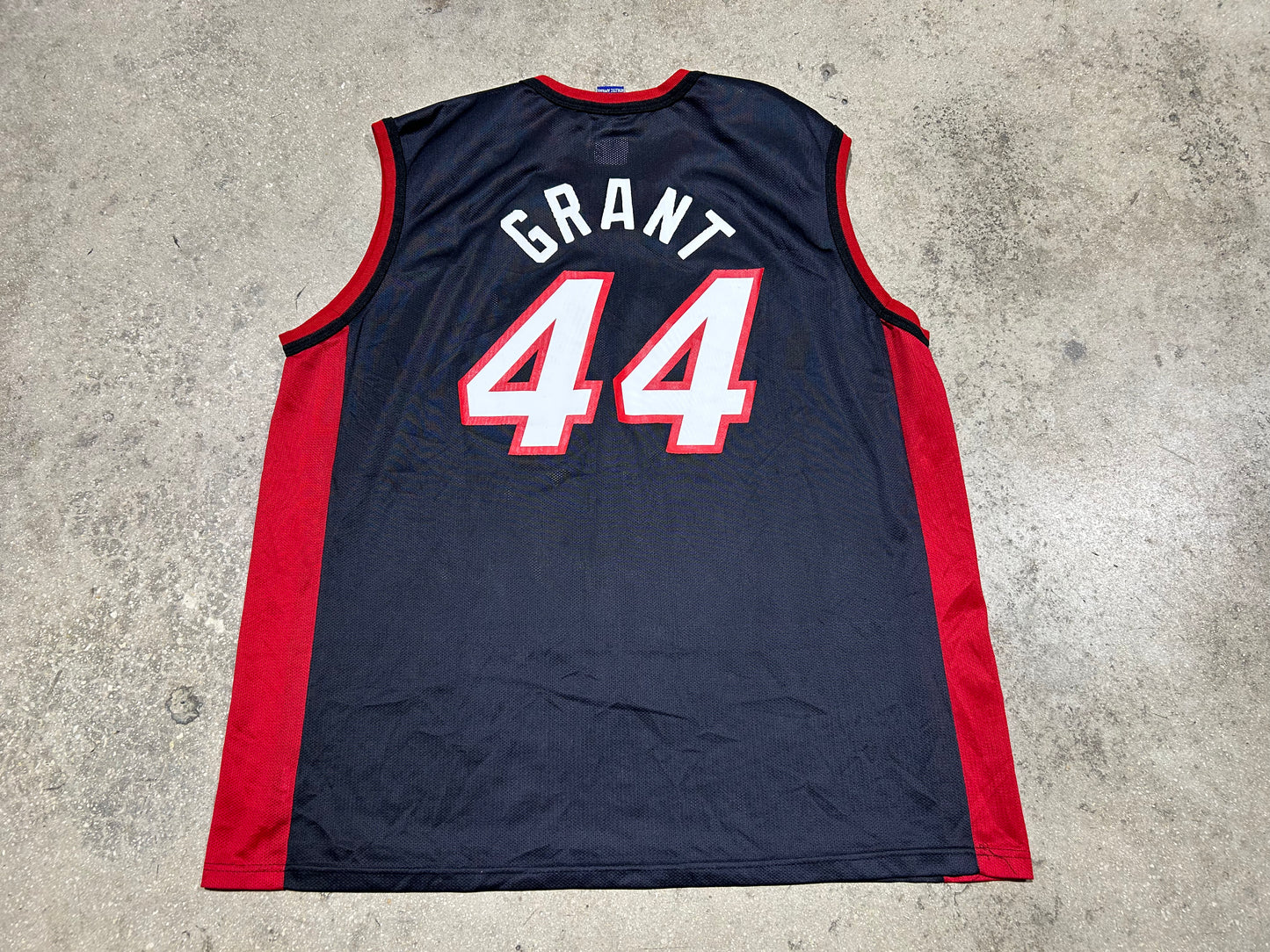 Champion Miami Heat #44 Grant Jersey - Black Size XL