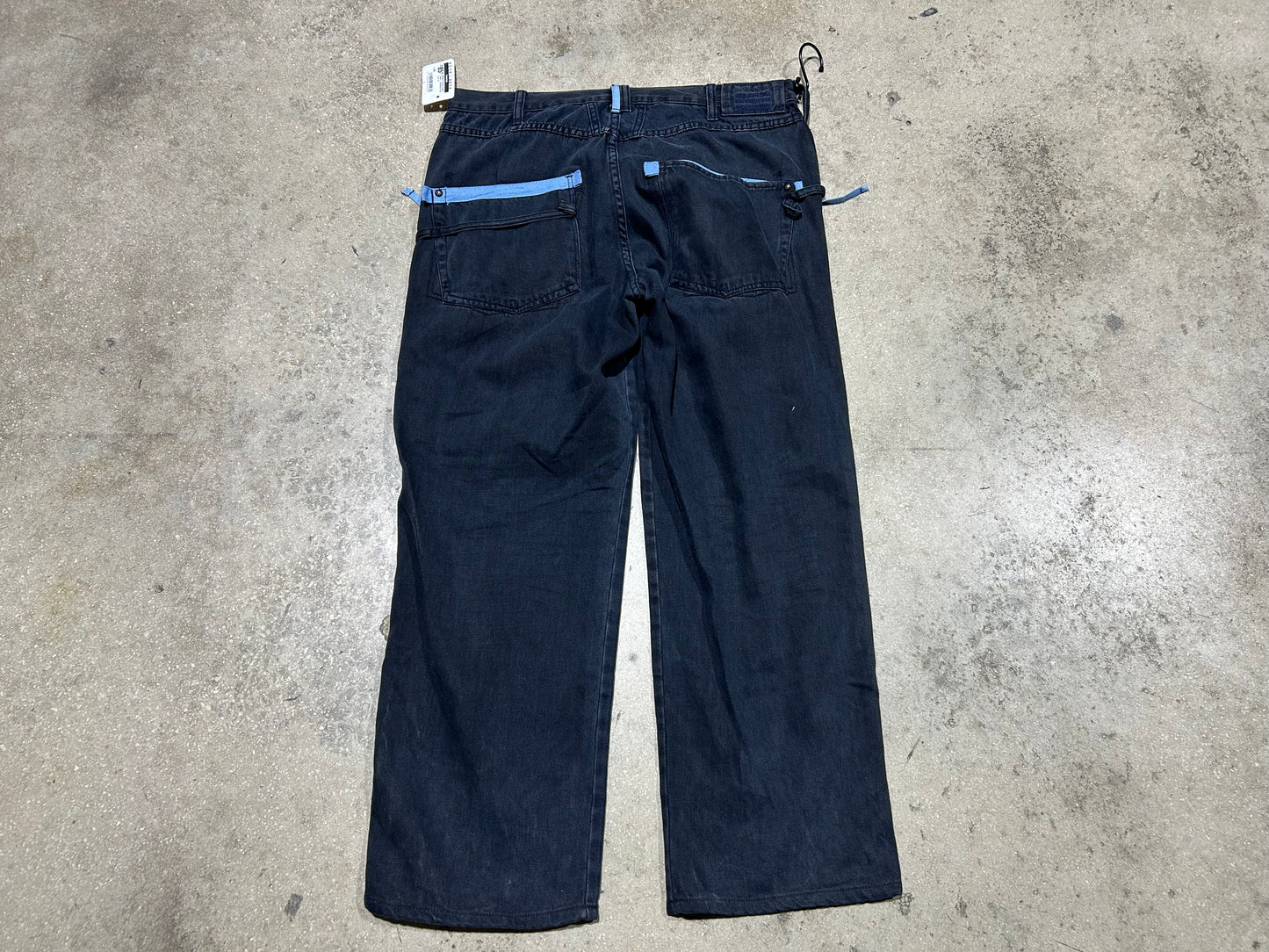 Marithe Francois Girbaud Jeans - Black/Baby Blue Size 34