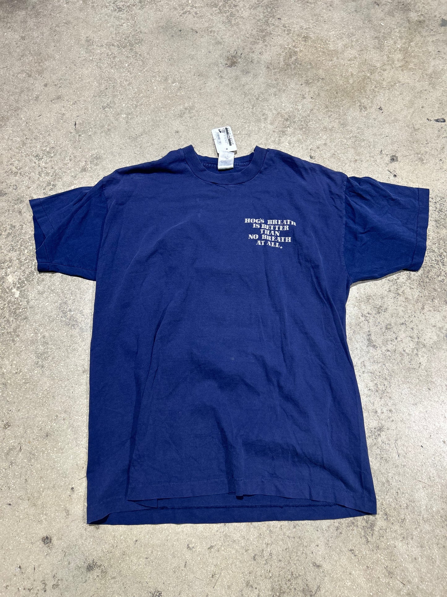 90s Hogs Breath Saloon Tee - Navy Size XL