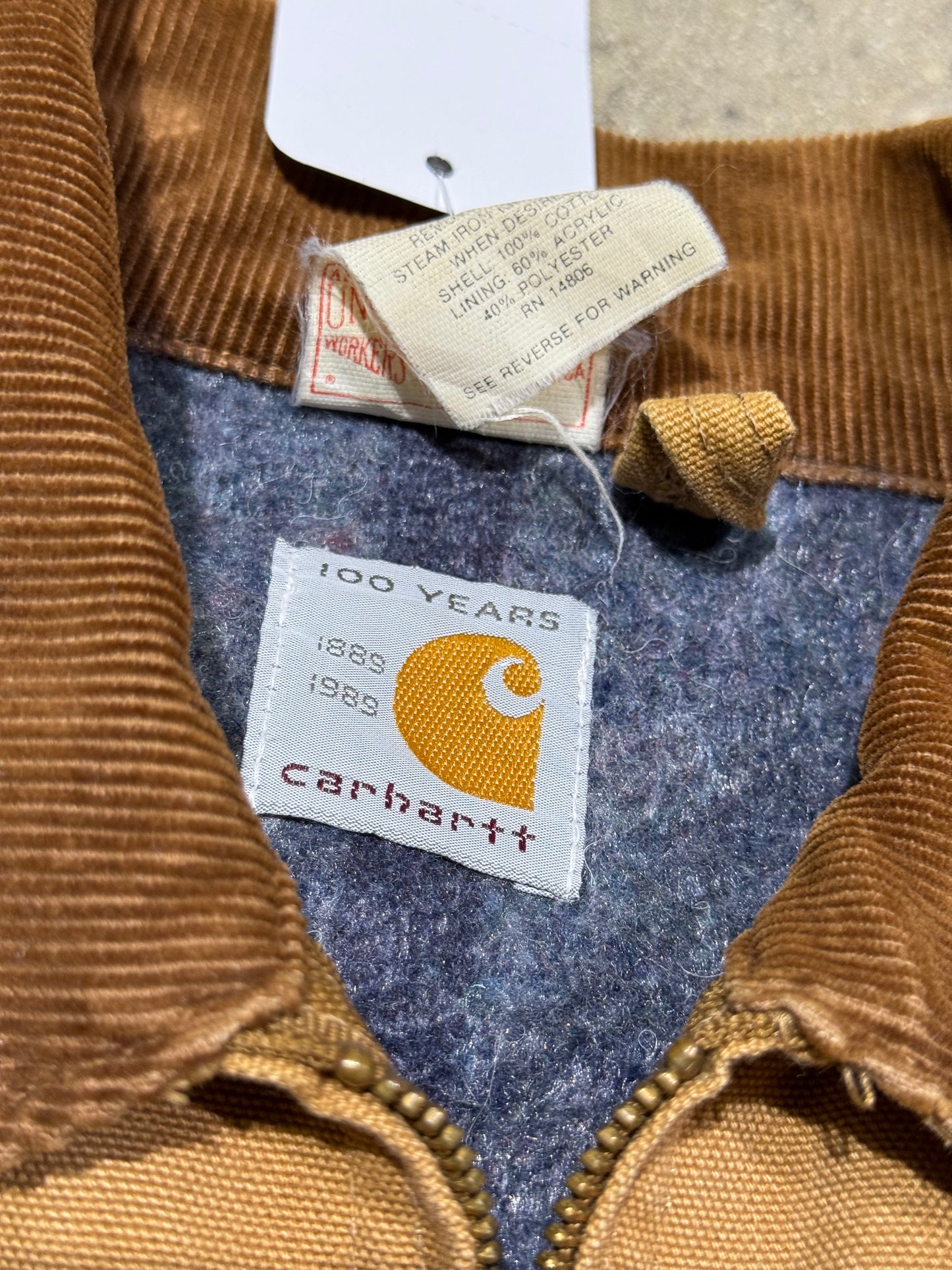 Carhartt 100 Year Anniversary Detroit Jacket - Dark Khaki Size Large