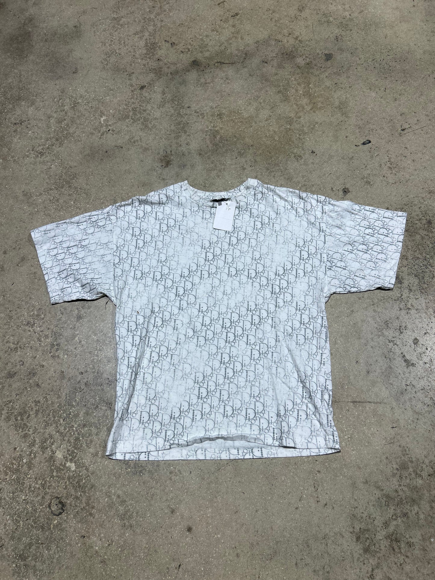 Dior AOP Tee - White Size Small