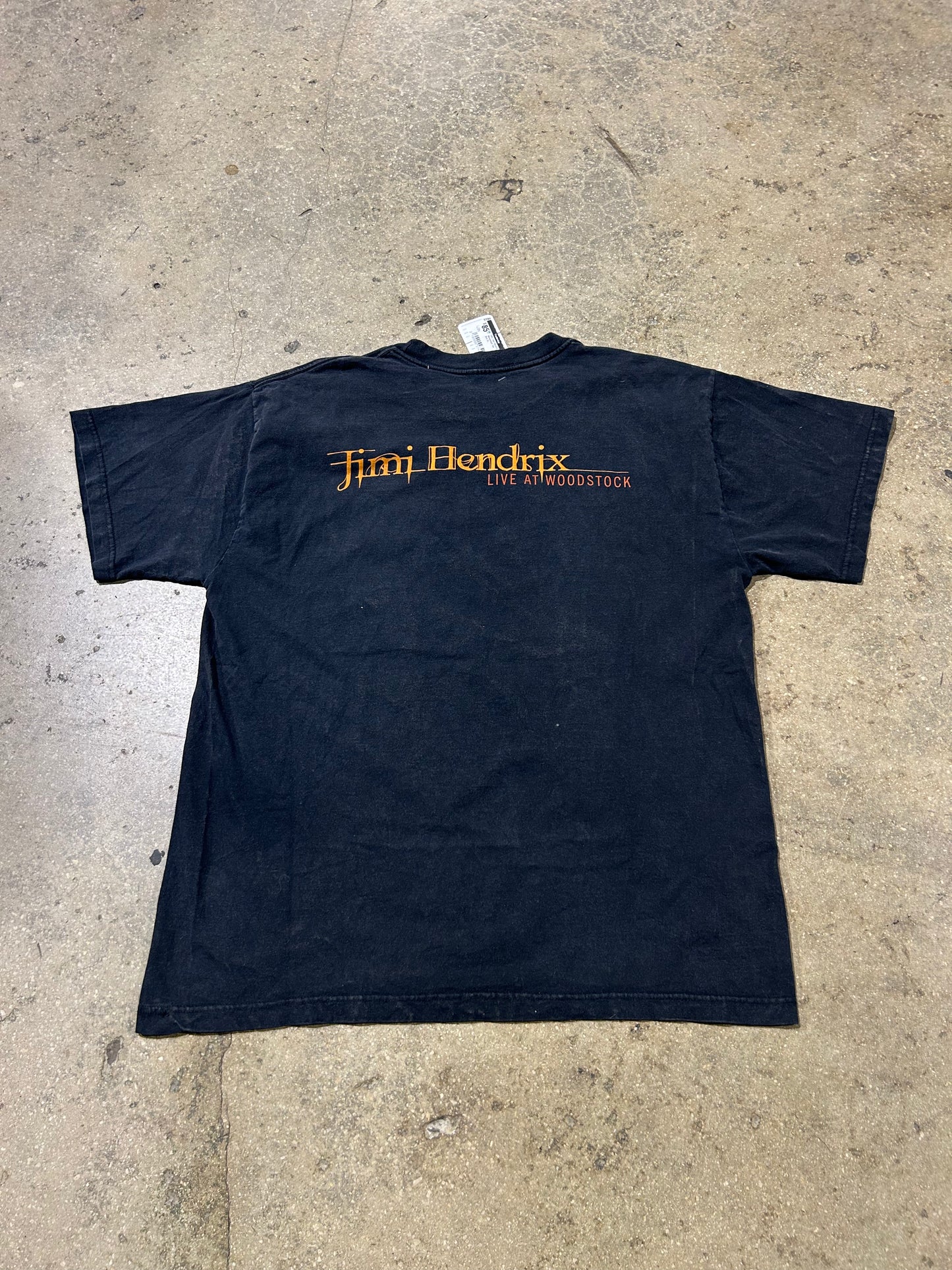 1993 Jimi Hendrix Live At Woodstock Tee - Black Size XL
