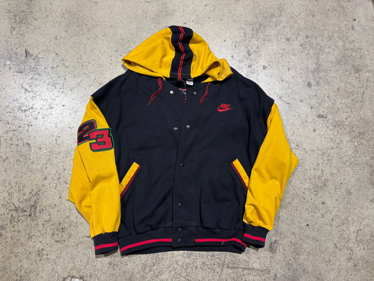Nike Jordan Varsity Jacket w/ Hood - Black Size Large
