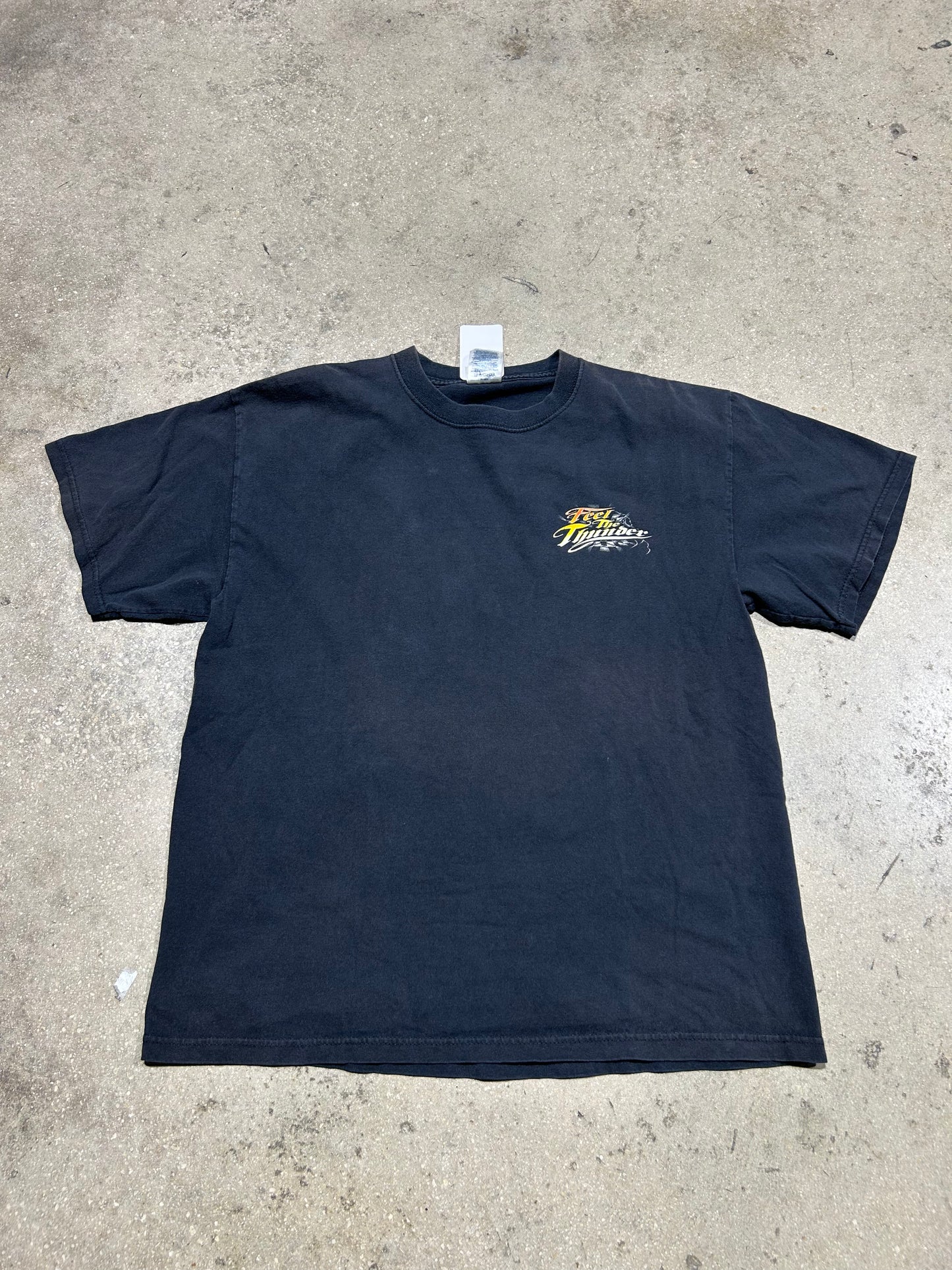 Feel The Thunder Nascar Tee - Black Size Large
