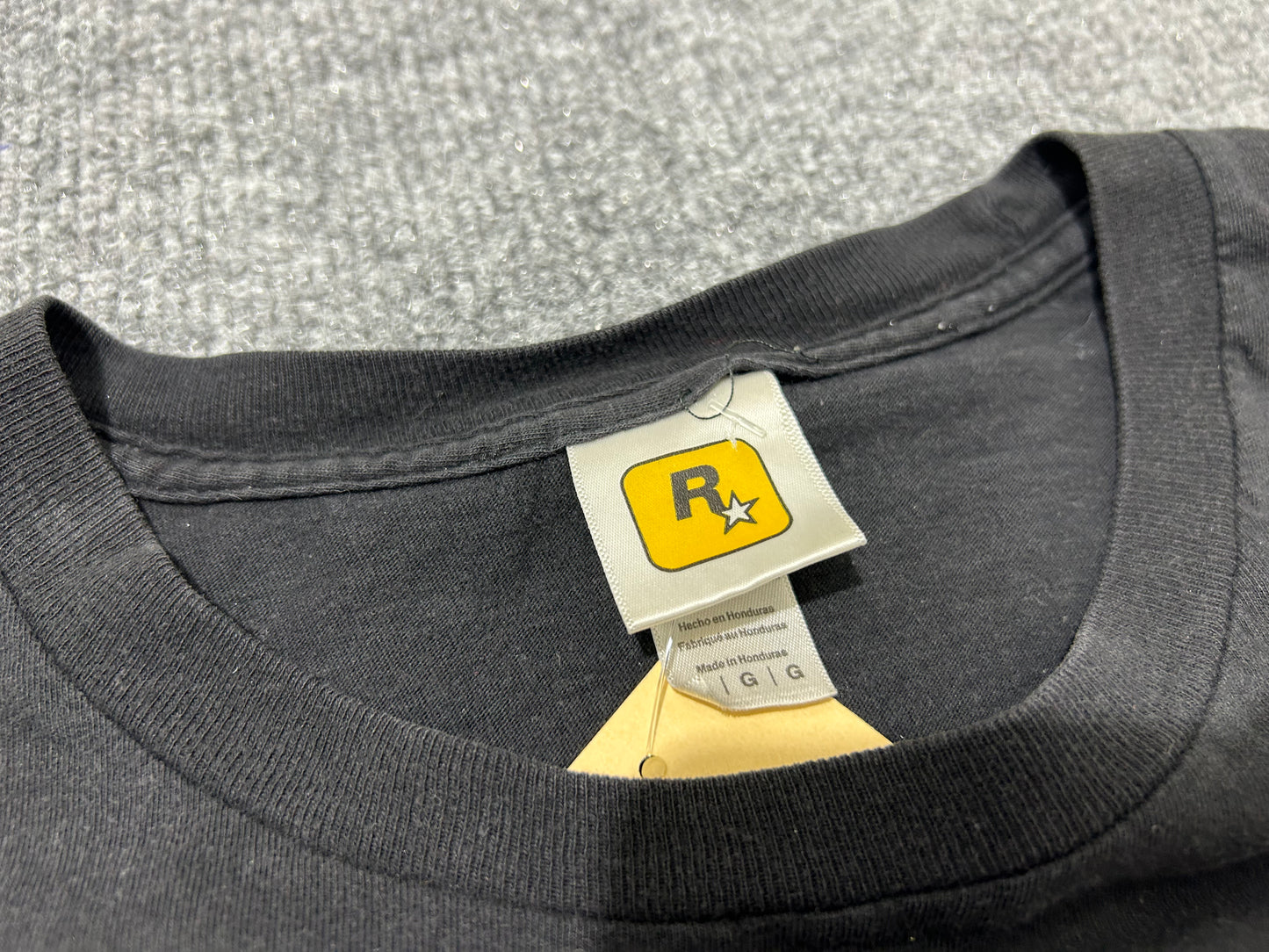 Rockstar Logo Tee - Black Size Large