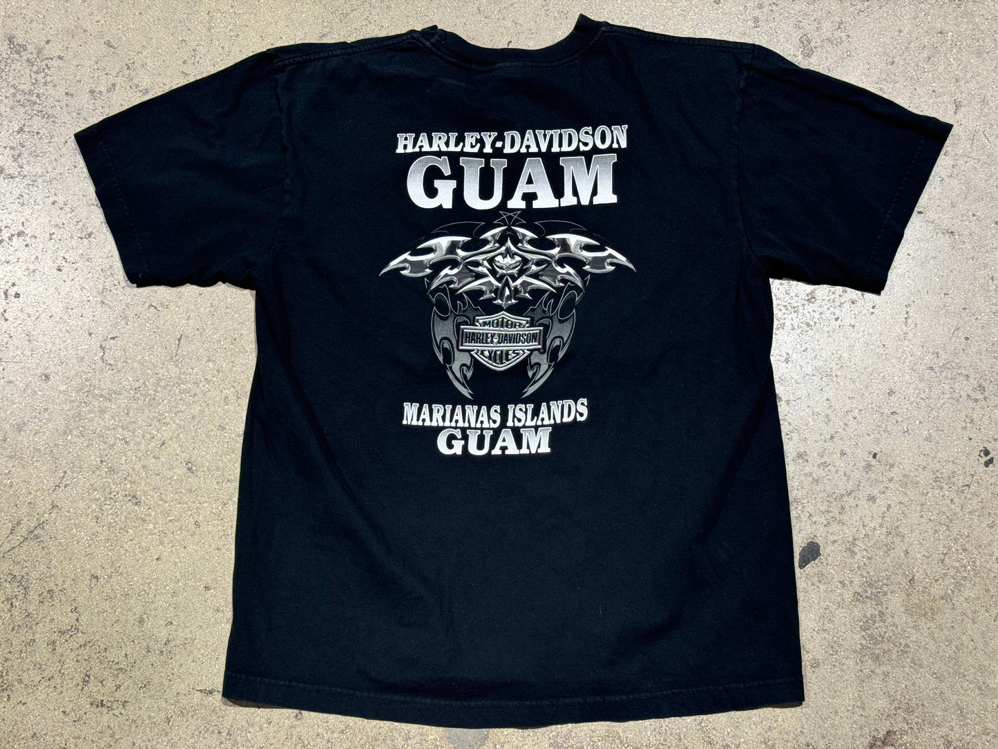 2005 Harley Davidson Guam Tee - Black Size XL