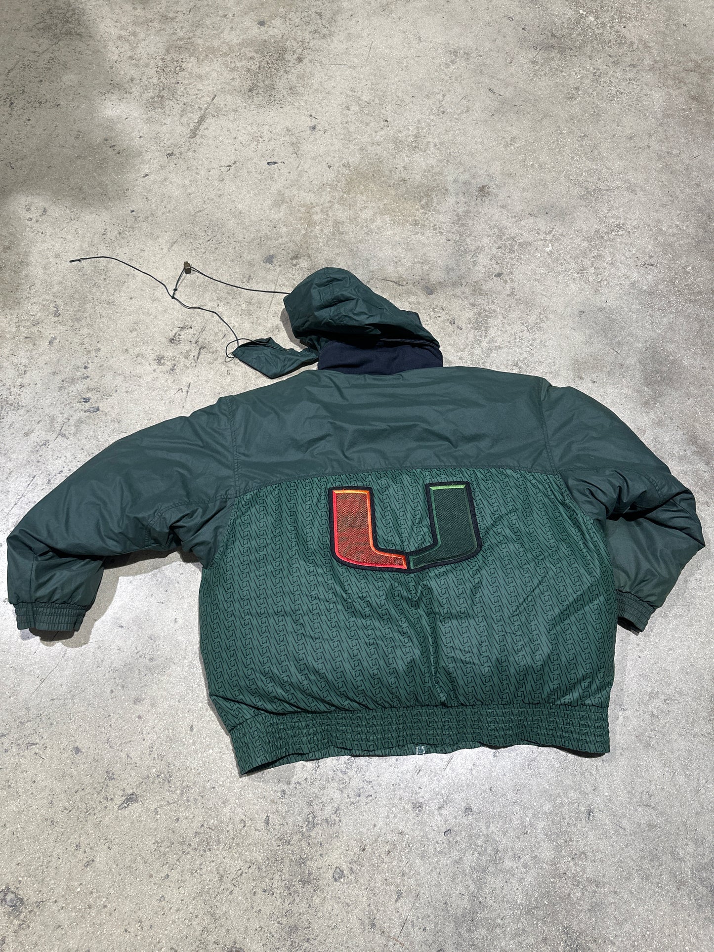 Nike Miami Hurricanes Jacket - Green Size XL