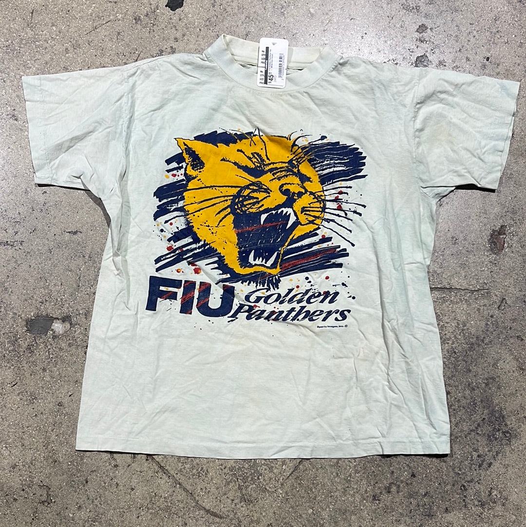 FIU Golden Panthers Tee - White Size Small