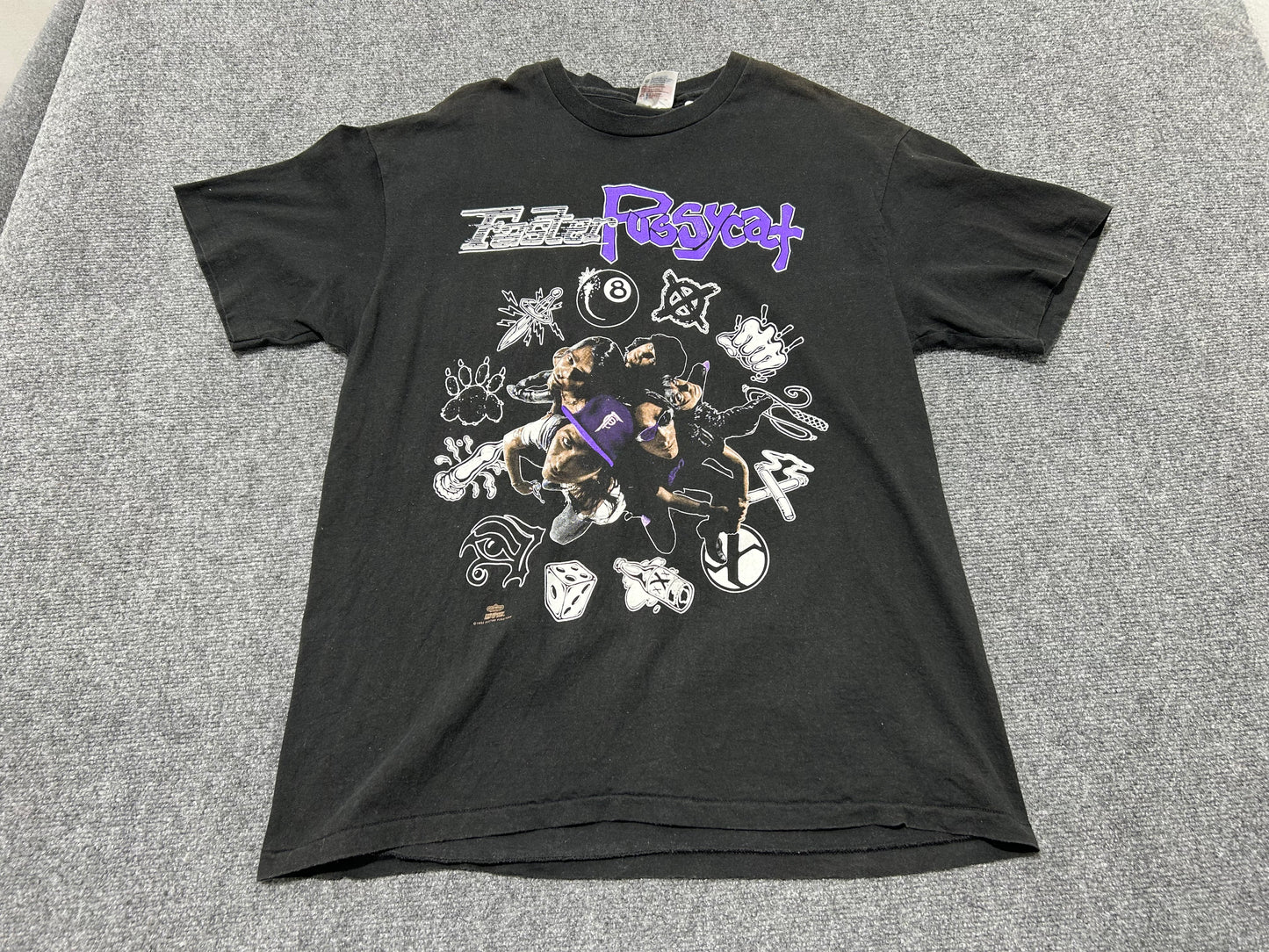 1993 Faster Pussycat Tee - Black Size XL