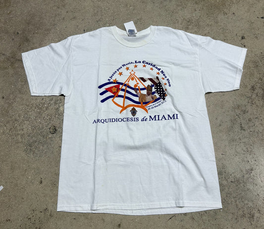 2012 Miami Pope Tee - White Size XL