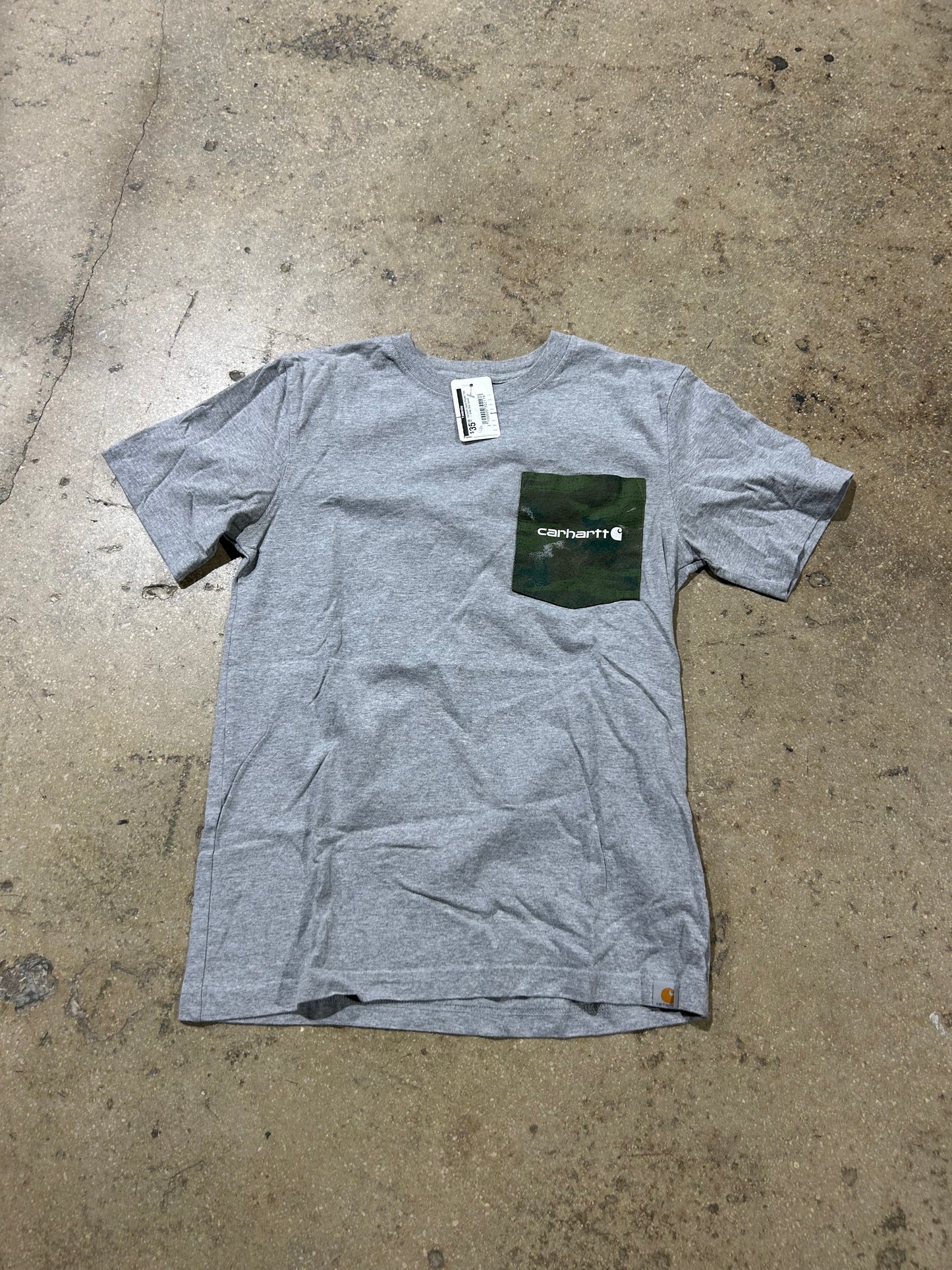Carhartt Camo Pocket Tee - Gray Size Small