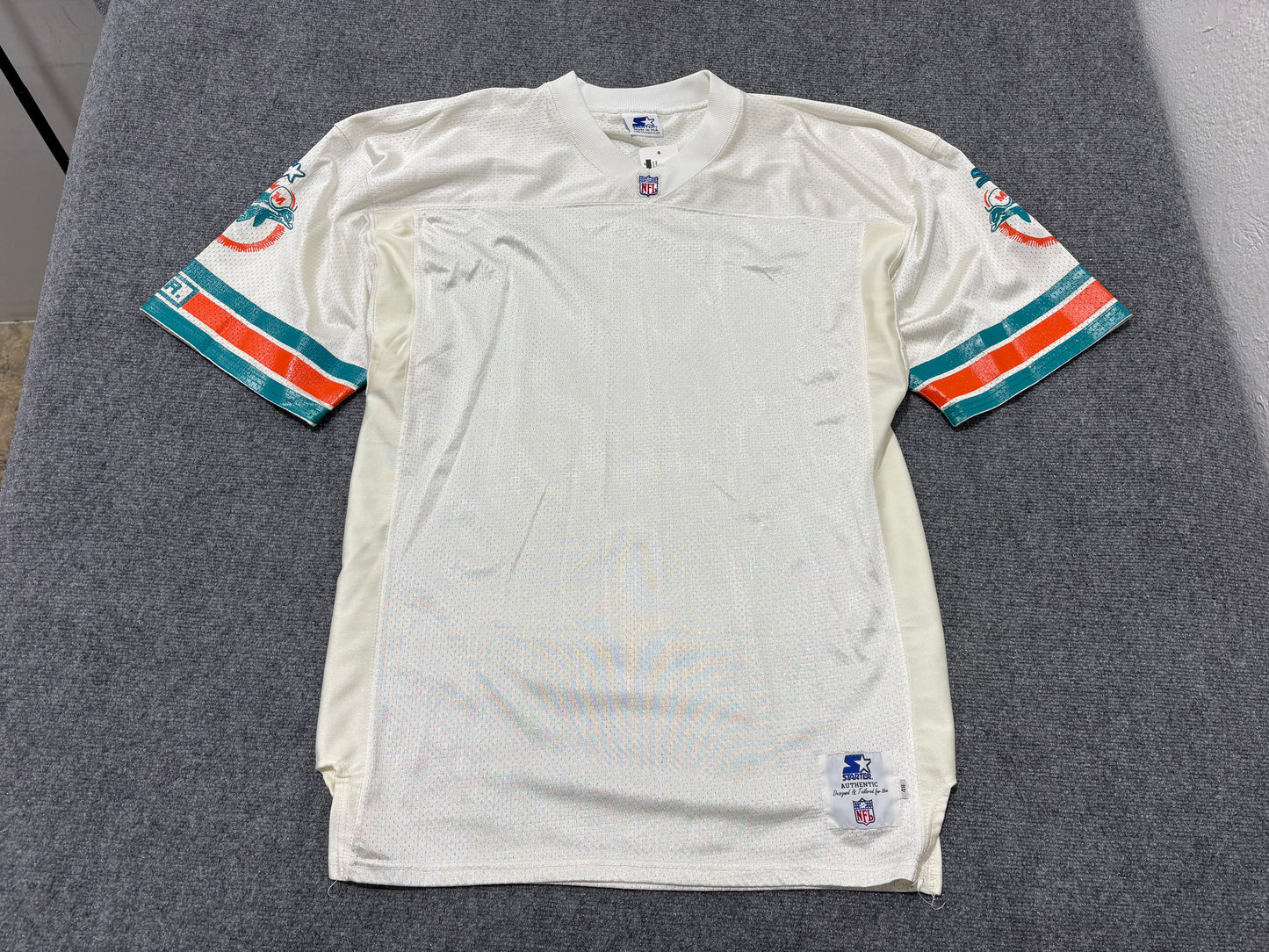 Blank Miami Dolphins Starter Football Jersey - White Size XL