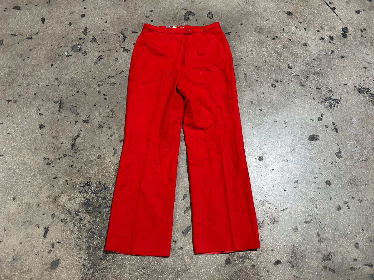 70s Pendleton 100% Pure Virgin Wool Dress Pants - Red Size 30