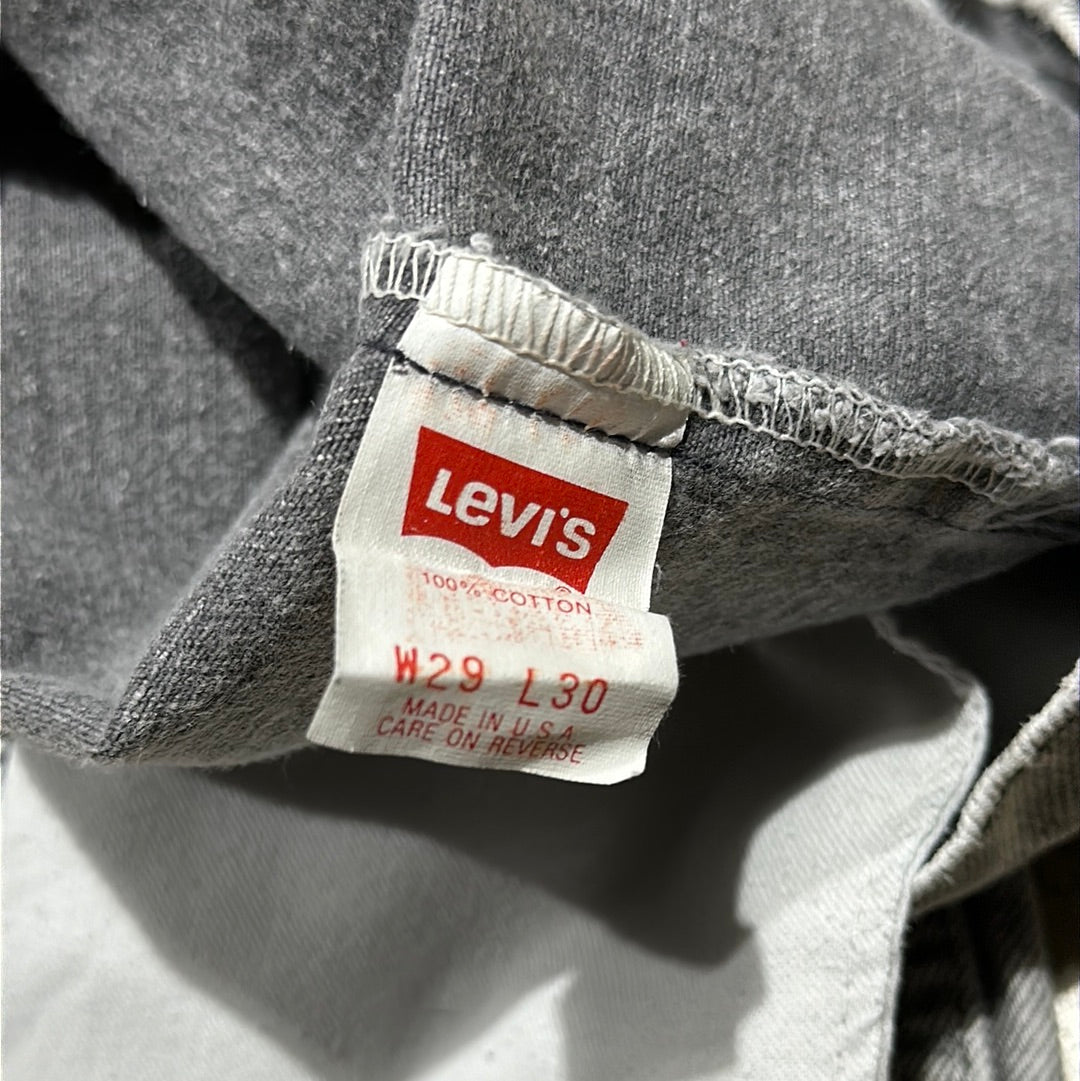 Levis 506 XX Made in USA Denim Jeans - Grey Size 29x30