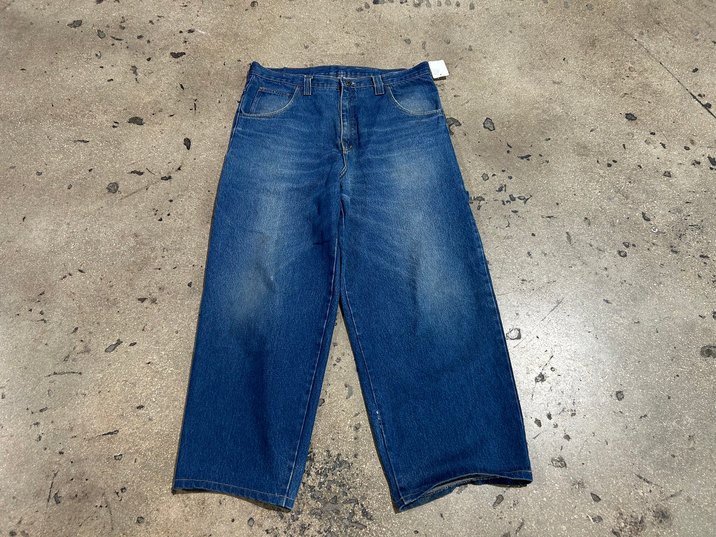 Ice Berg Baggy Wide Leg Denim Jeans - Blue Size 38