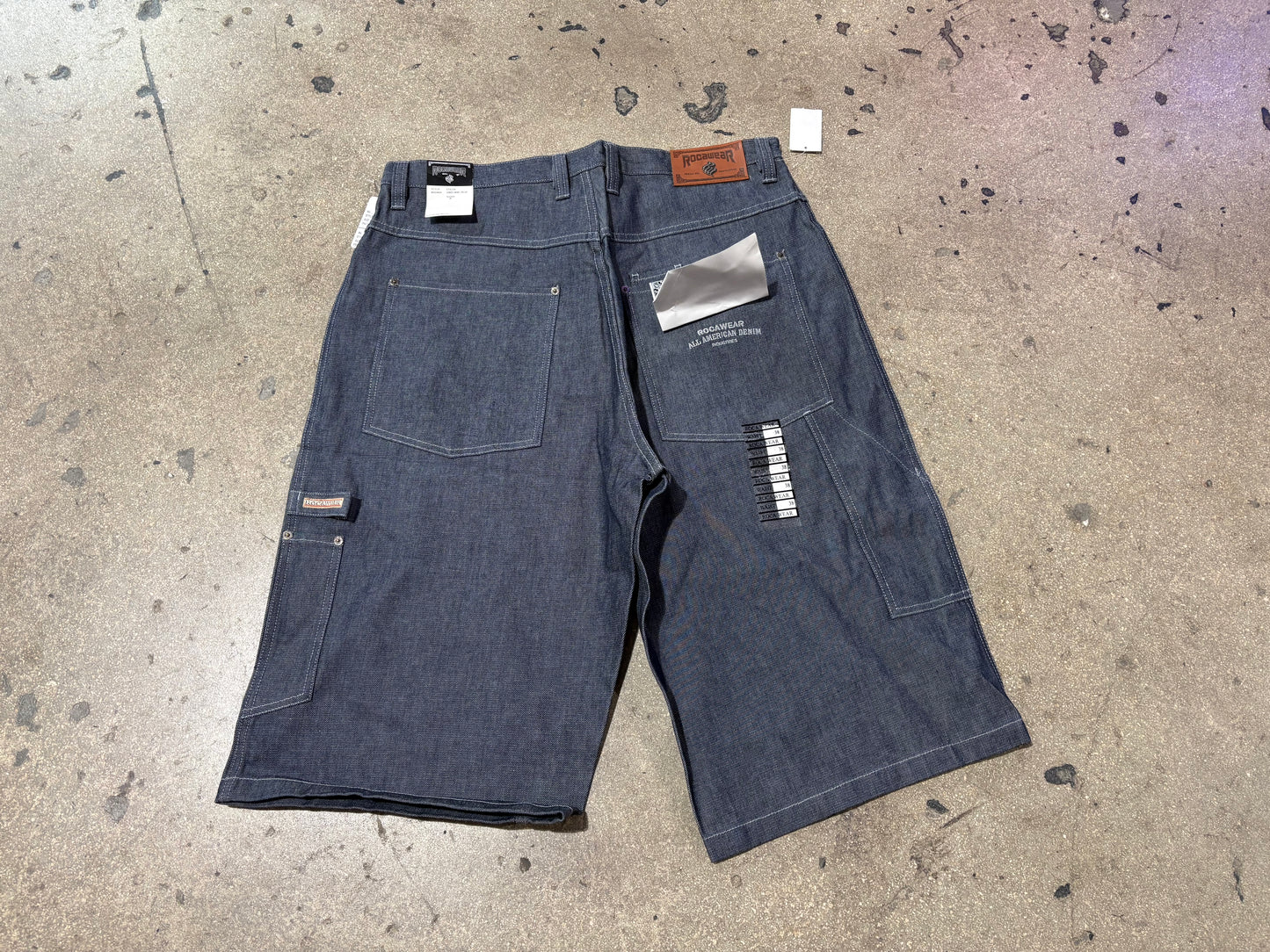 Rocawear All American Denim Jean Shorts - Blue Size 38